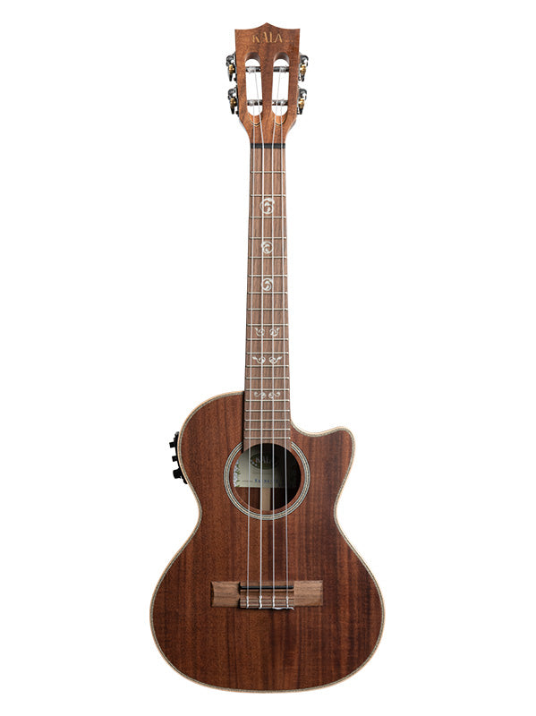 Solid Acacia, Tenor Cutaway électro-acoustique, livré avec étui