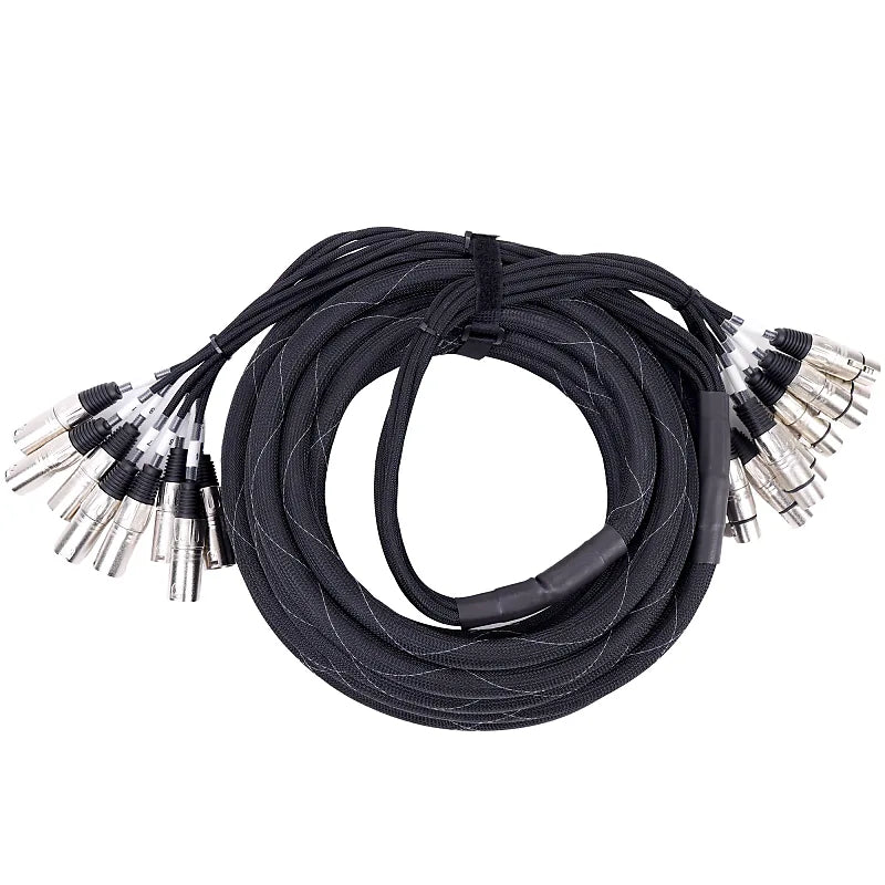 Kirlin MT801-10BK Cable Multipaire 8 XLR M XLR F 1