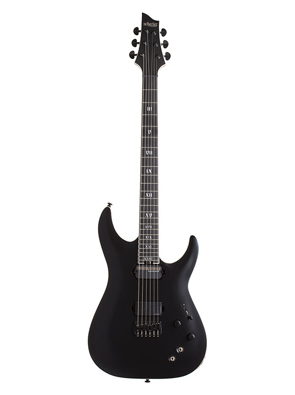Schecter C-1 SLS Elite Evil Twin Hipshot, micro Sustainiac - Satin Black