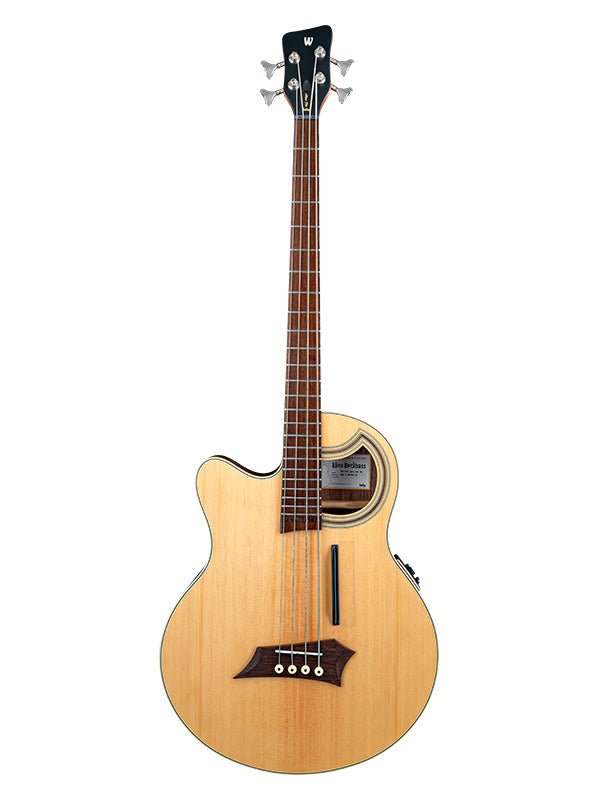 Warwick RockBass RockBass Alien Deluxe Hybrid Thinline 4, gaucher - Natural Satin