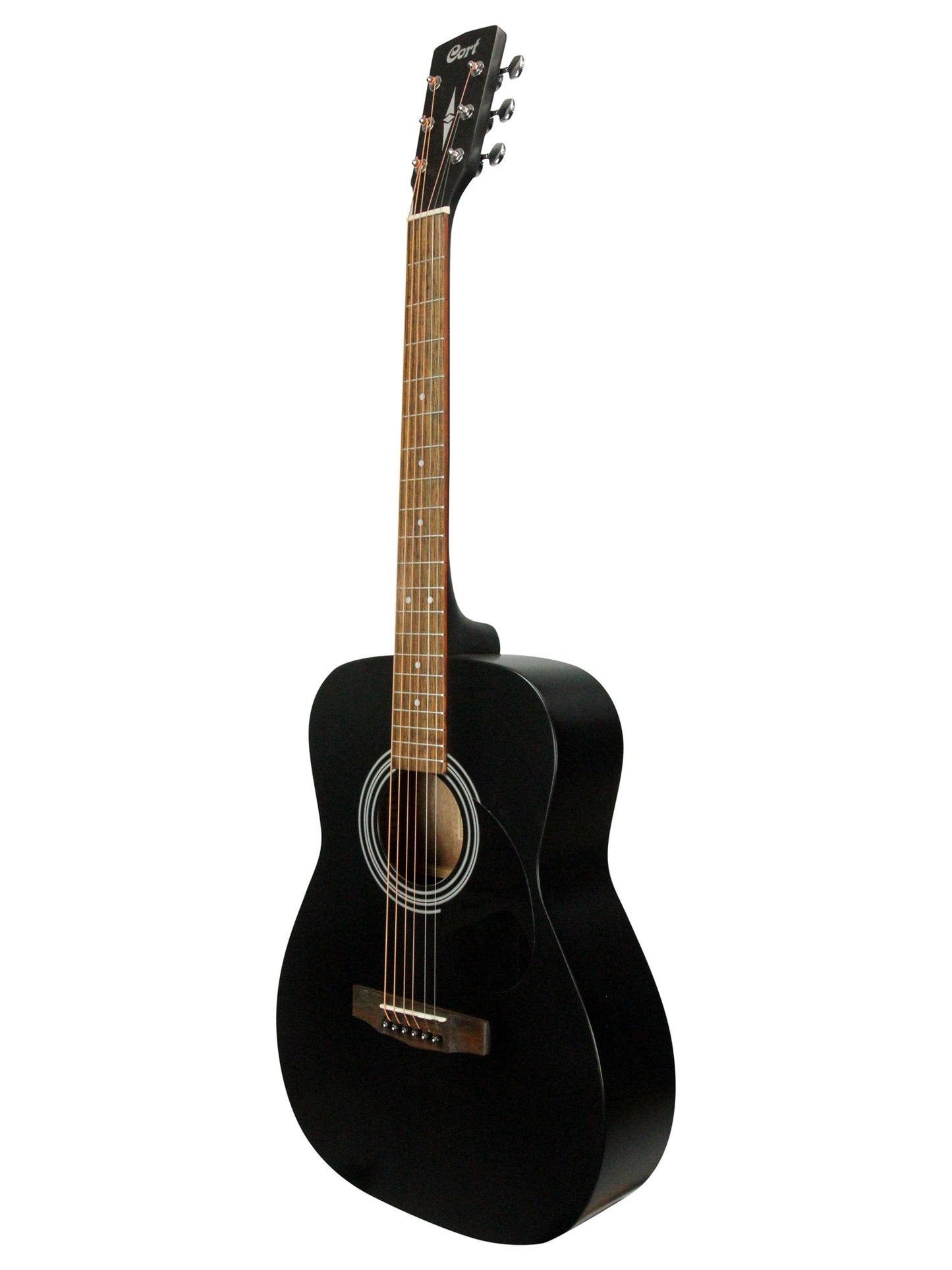 AF510, forme Concert, table épicéa, fond & éclisses acajou, manche acajou, touche & chevalet merbau, noir satiné