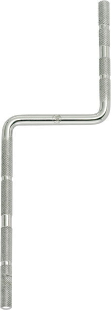 Tige de support en Z, acier chromé