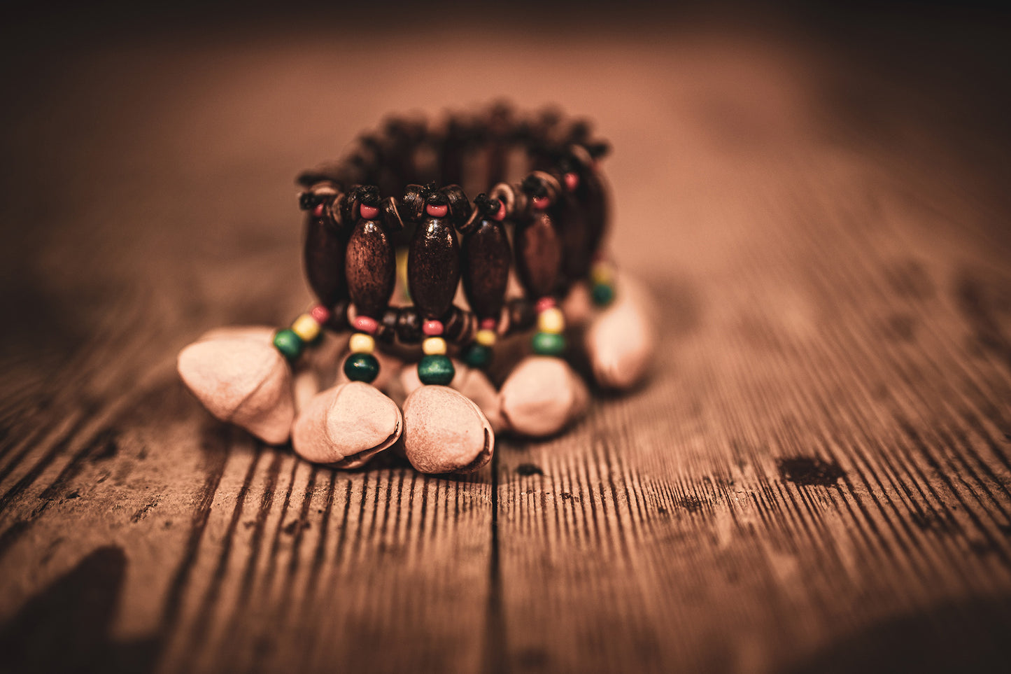 KENARI BRACELET SONIC ENERGY, 9.40CM x 6.09CM, COQUES DE NOIX DE KENARI, SON PRECIS