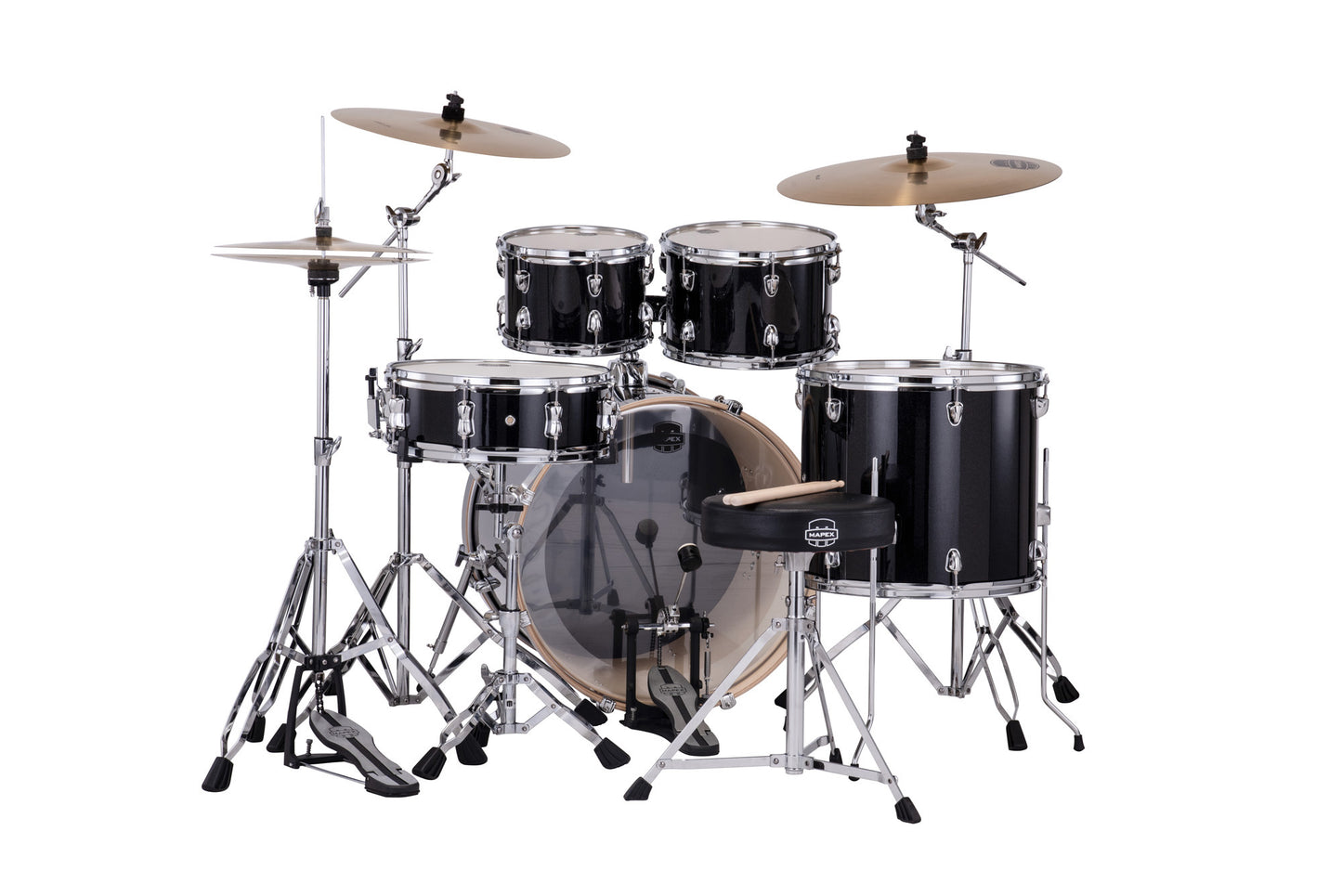 MAPEX VENUS POP ROCK 22 5F BLACK GALAXY