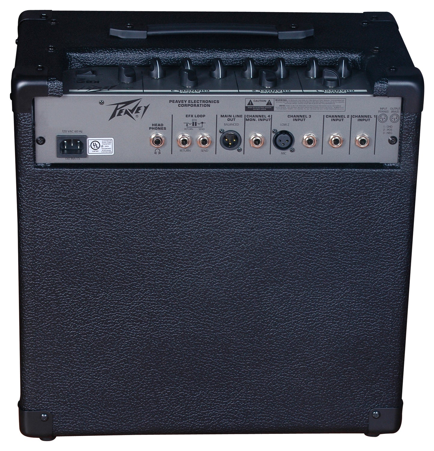 Ampli clavier 45W biamplifié, 1x HP 10", 4 canaux, EQ 2/3 bandes, 2 entrées jack, 1 entrée XLR, sortie casque, finition noir