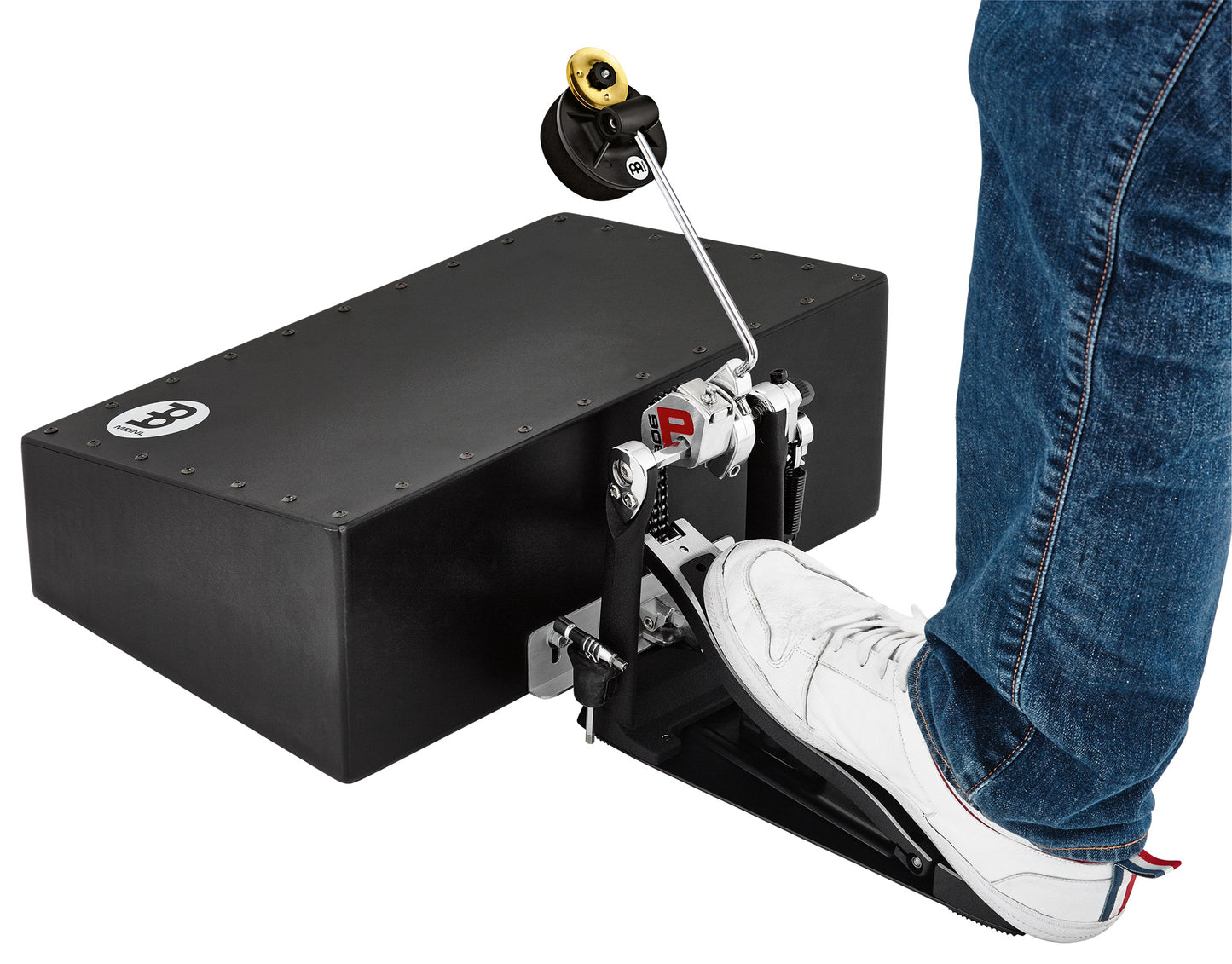 Batte Meinl Bassbox en mousse avec jingle laiton