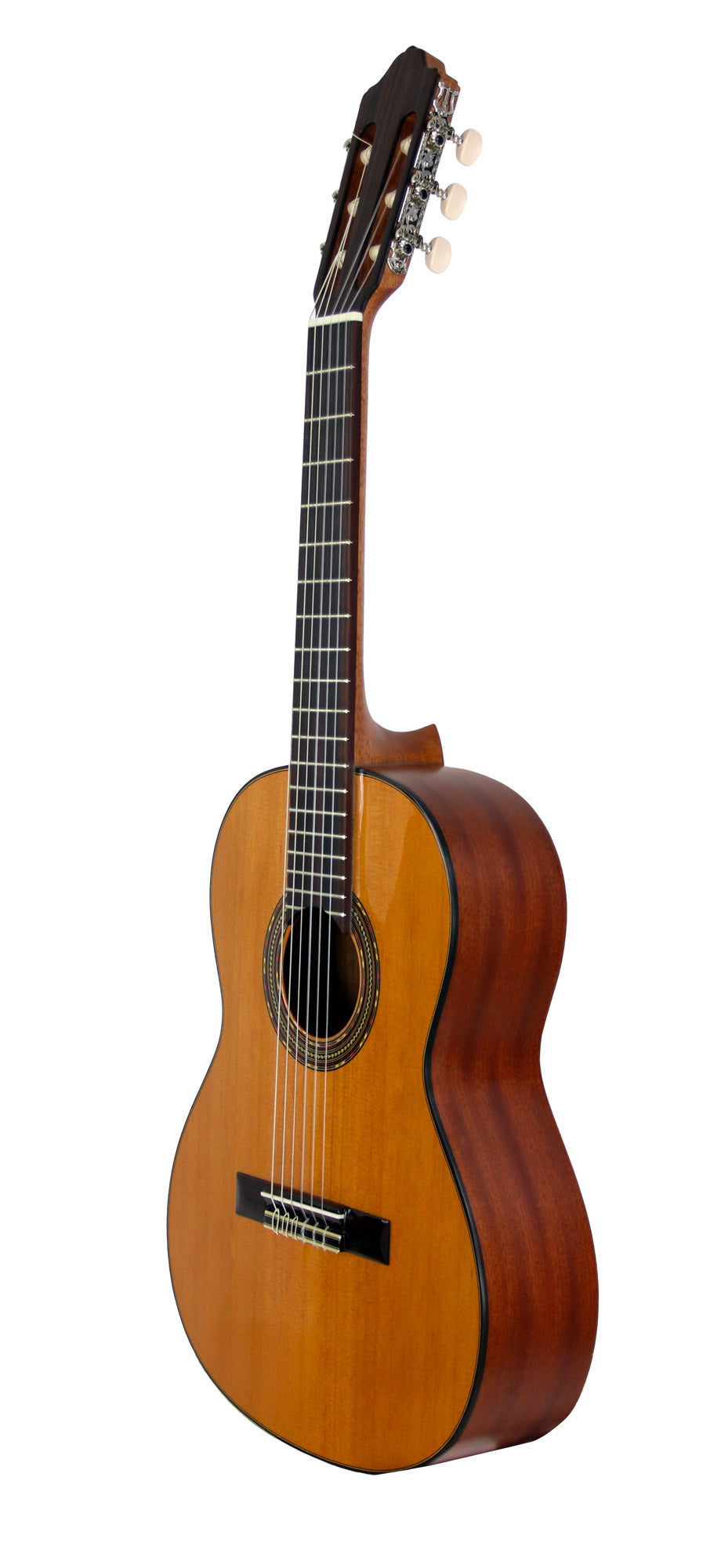 3ST53, modèle 1/2, table cèdre massif, fond et éclisses acajou, touche palissandre, diapason 535 mm, satiné, table brillante