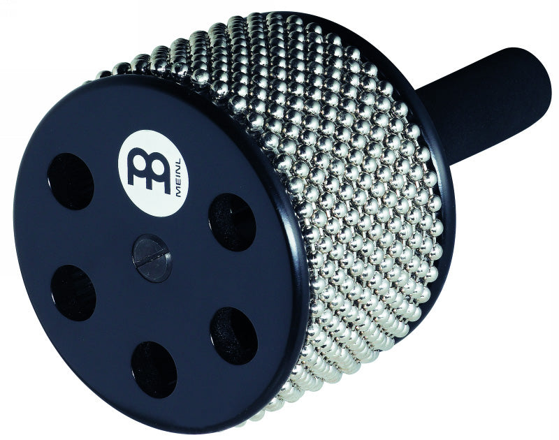 Calebasse Turbo grand modèle, chaînettes en acier, cylindre en inox, poignée PVC, noir