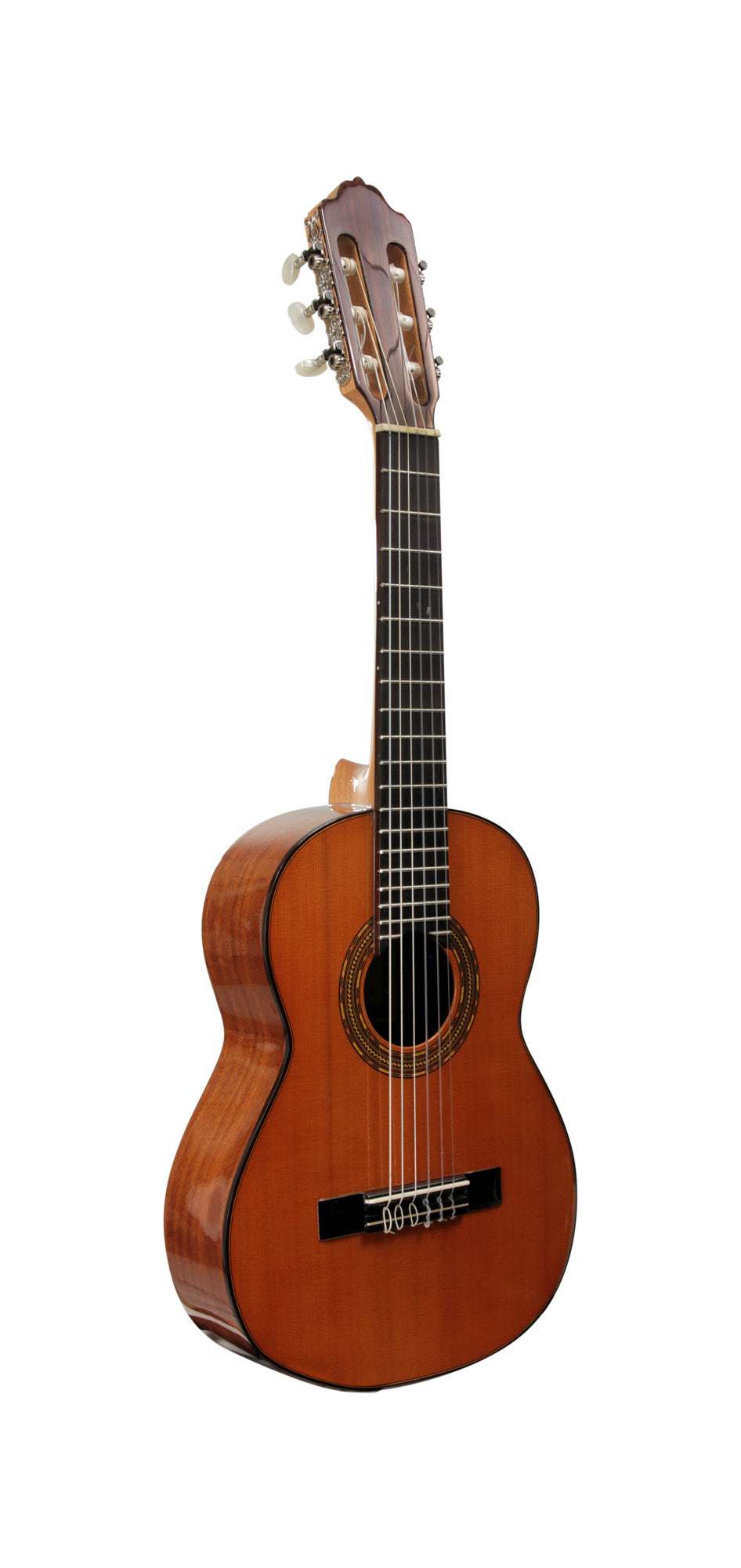 3ST48, modèle 1/2, table cèdre massif, fond et éclisses acajou, touche palissandre, corde vibrante 48 cm
