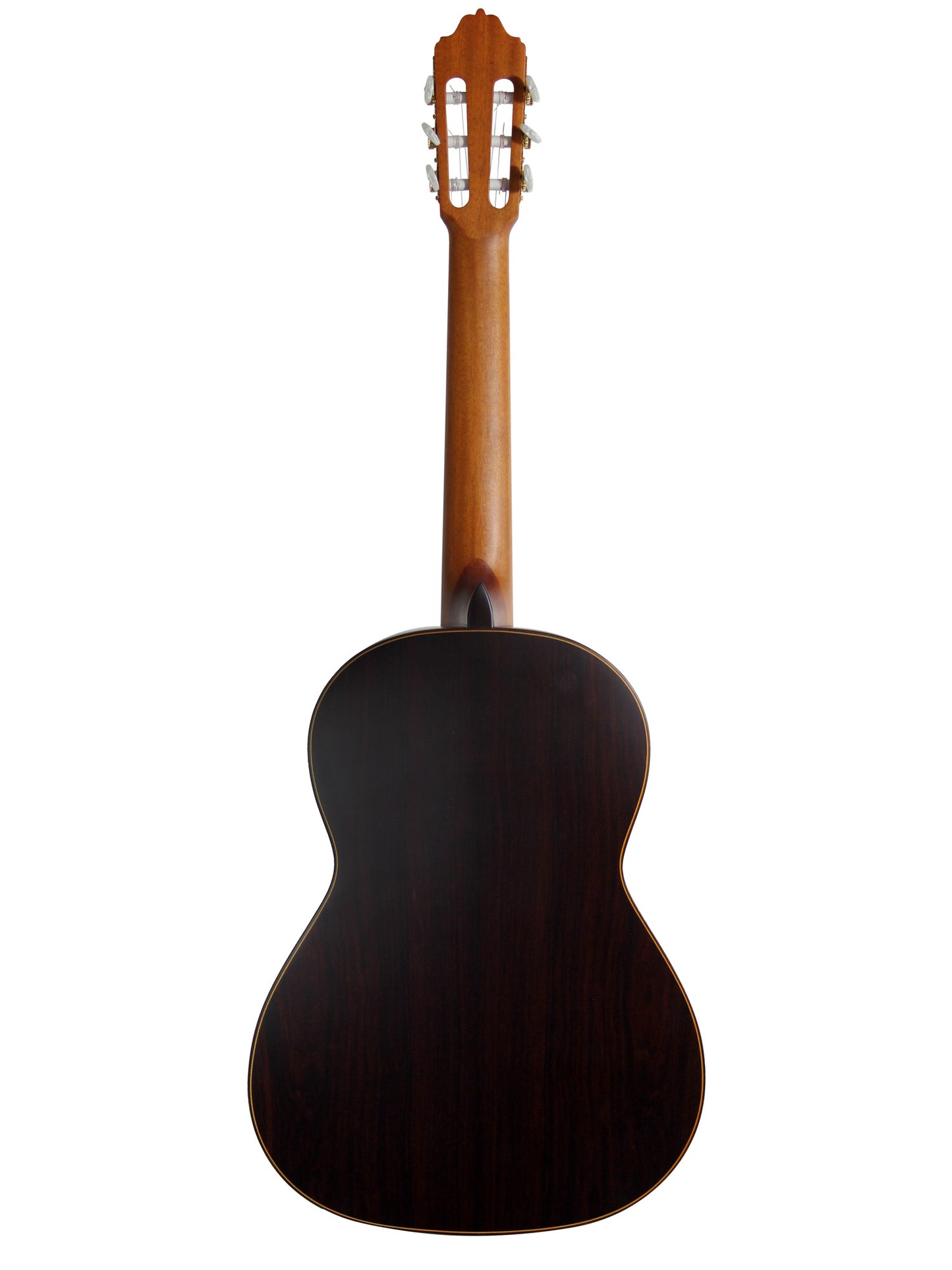 MOD.7, table cèdre massif, fond & éclisses cocobolo, touche palissandre, naturel satiné