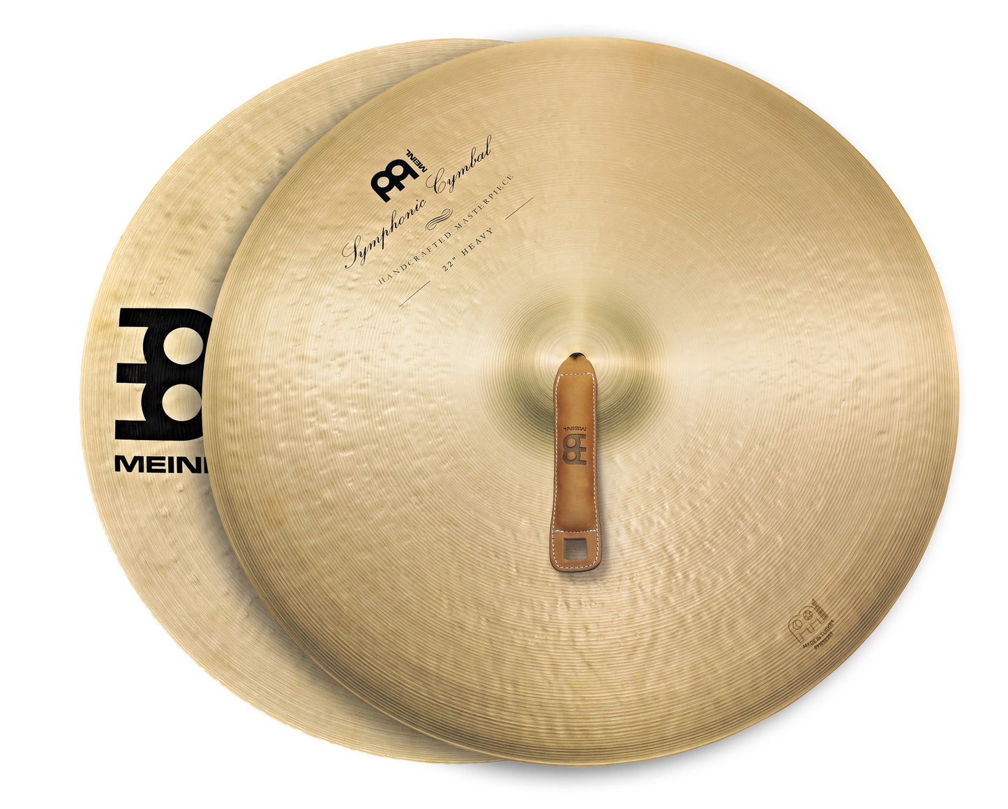 Paire de cymbales symphoniques 22", Heavy, Alliage bronze B20, Martelées à la main, Finition traditionnelle