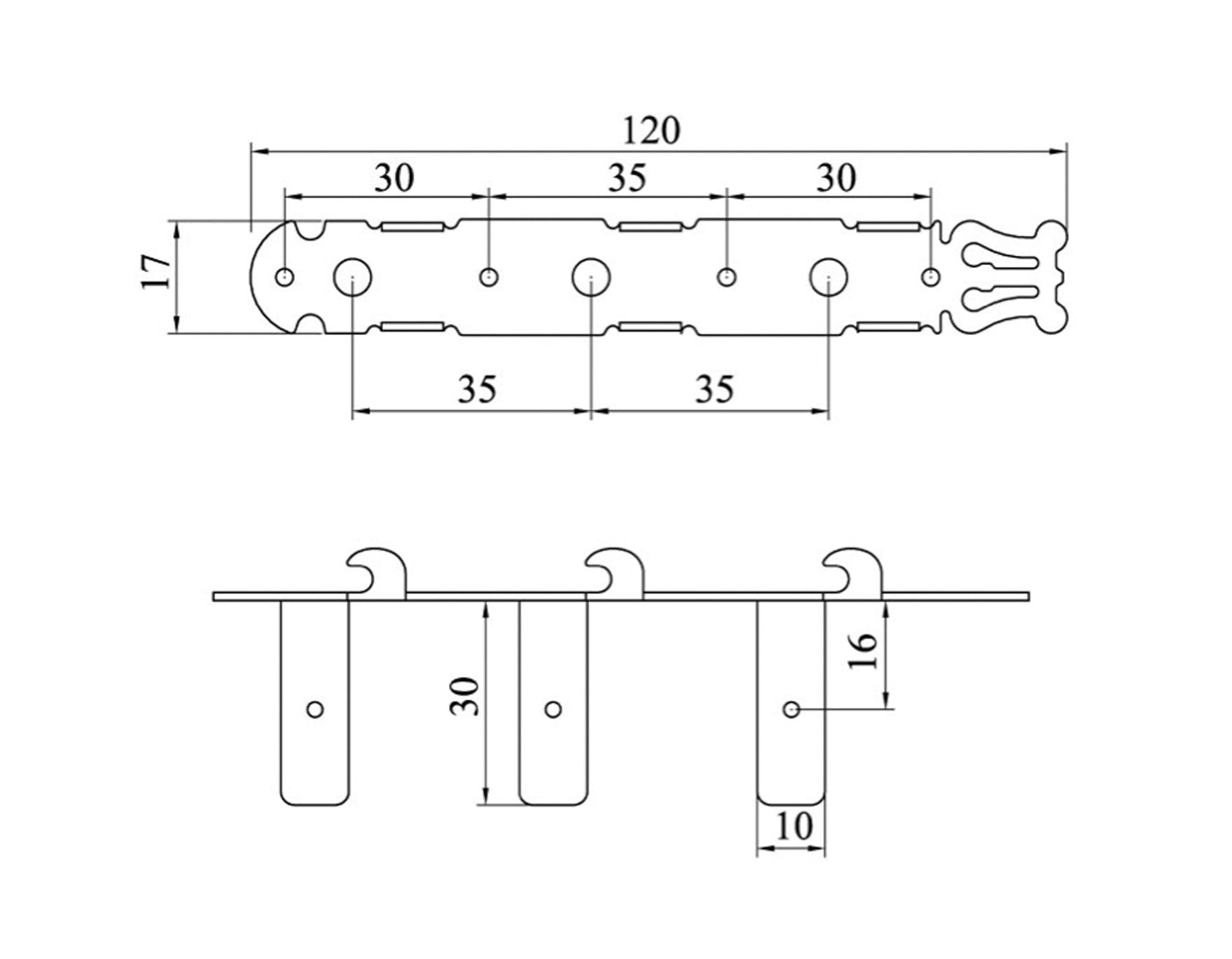 Jeu de mécaniques pour guitare classique série Standard, ratio 14:1, plaques dorées avec lyres, boutons blancs nacrés
