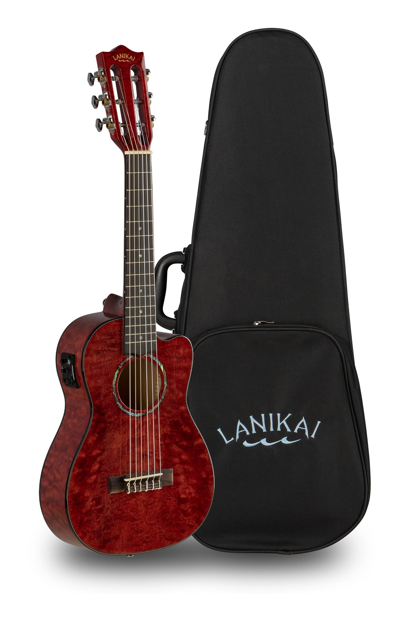 Guitarlélé Lanikai érable pommelé QM-RDCEG