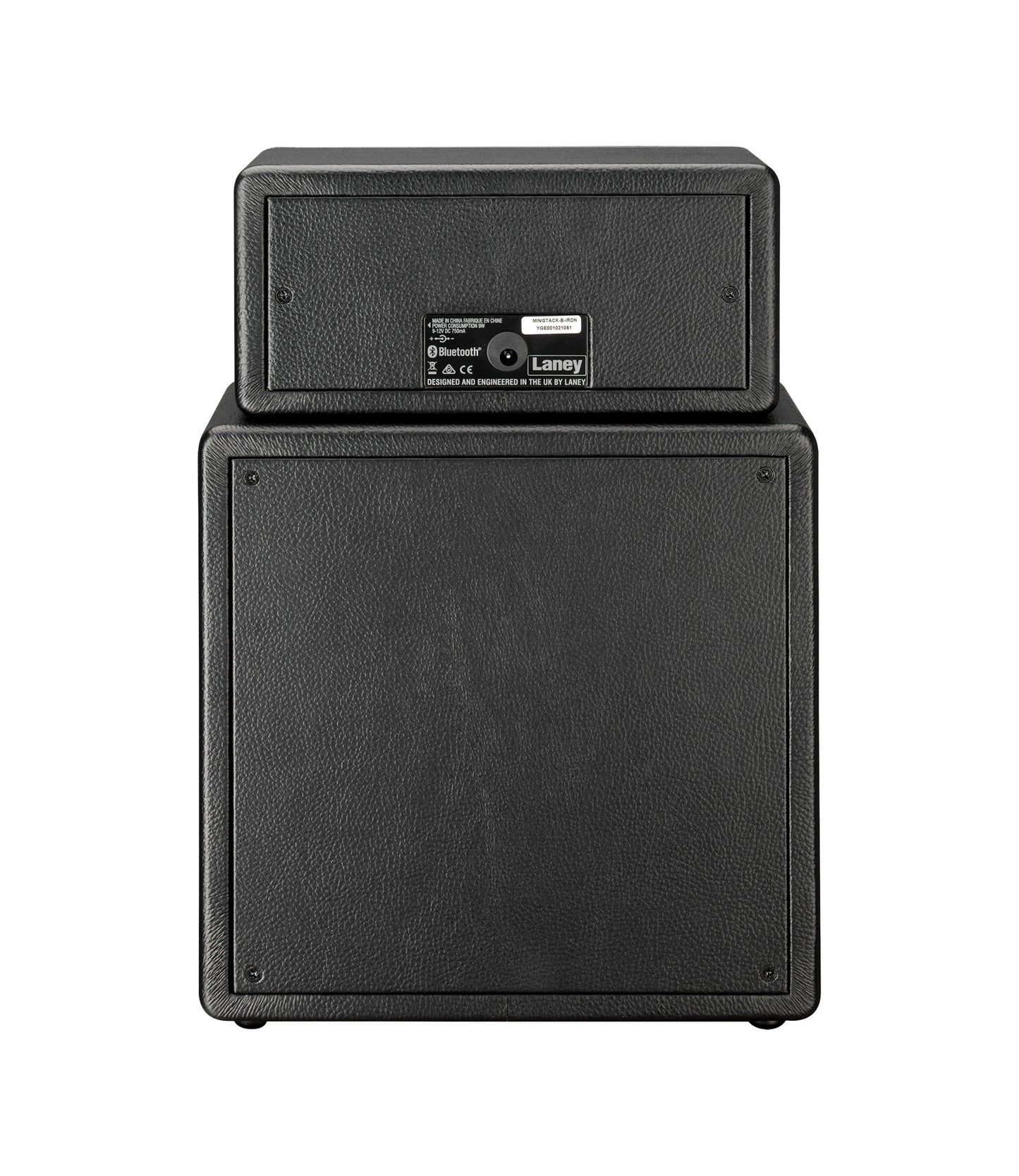 Ampli guitare MINISTACK-B-IRON stéréo 2x 3W, connexion Bluetooth, look Ironheart, 4 x HP 3", 2 canaux, connectique LSI, noir