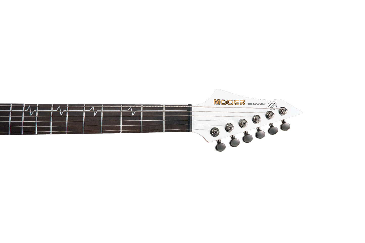 MOOER MMT100, corps aulne américain, manche érable torréfié, touche palissandre, pearl white, avec housse