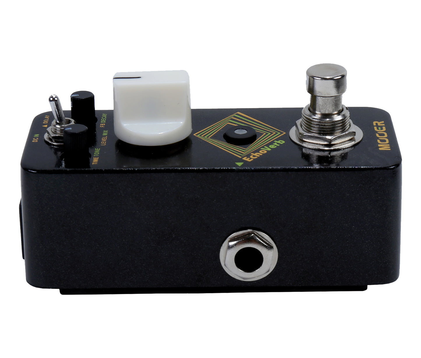 Pédale ECHOVERB, délai numérique et réverb avec fonction tap tempo, boîtier métal, true bypass, noir