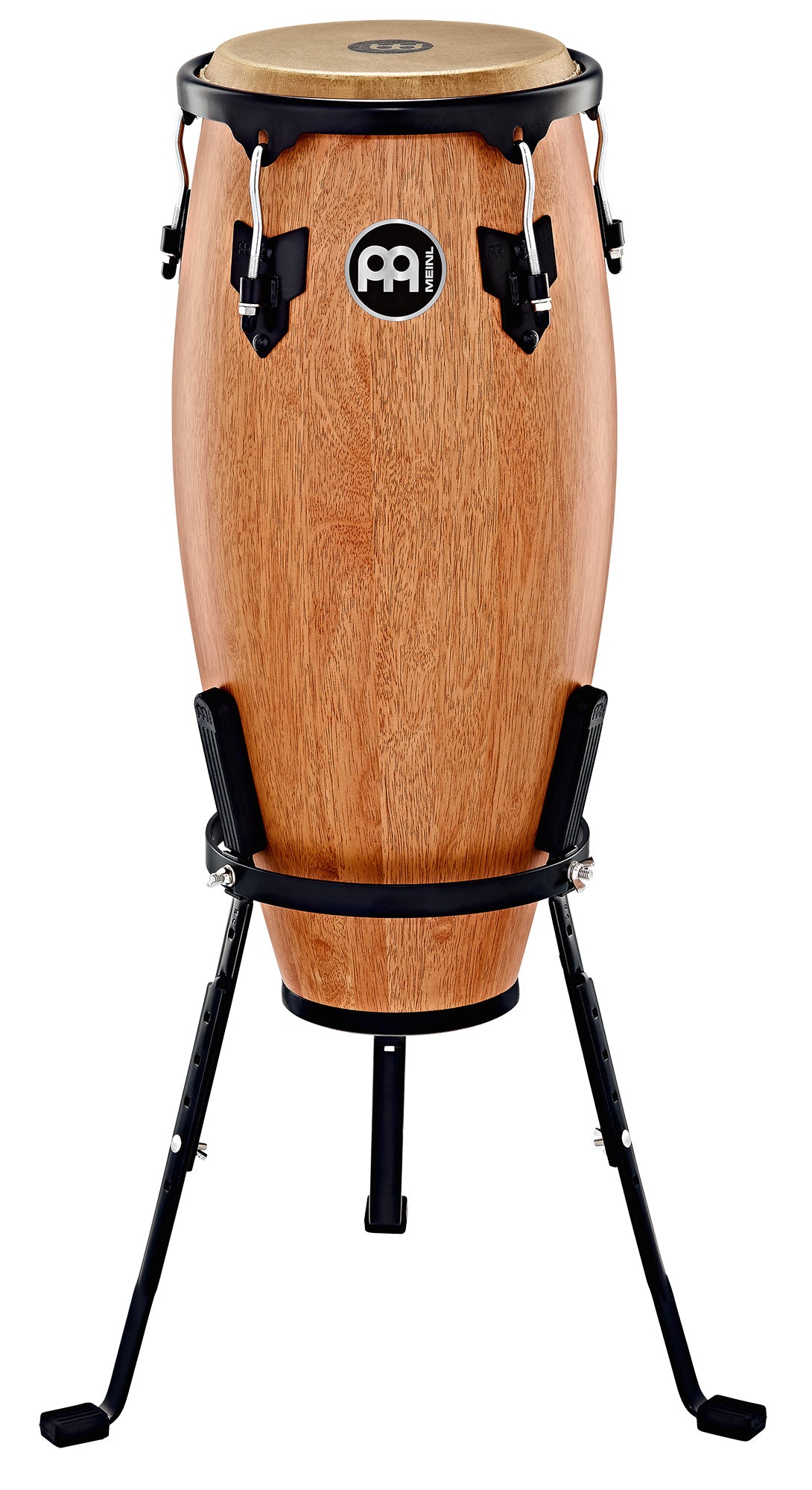 Nino 10" Traditional, hévéa, 71 cm, peau buffle, accastillage noir poudré, avec pied panier