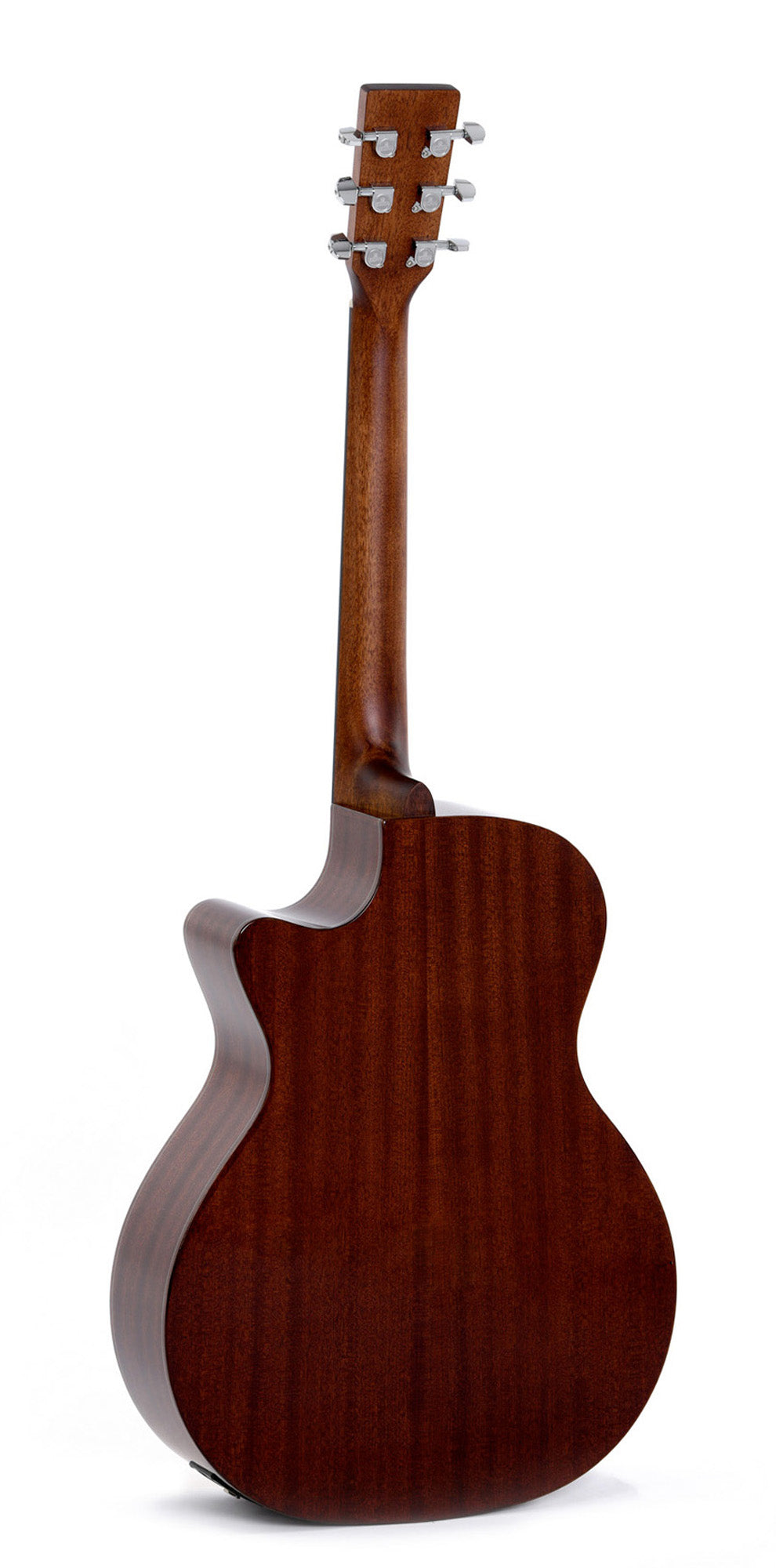 Modèle GMC-1E, Grand OM pan coupé, table épicéa massif, f/e acajou, touche micarta, EQ Fishman, naturel brillant