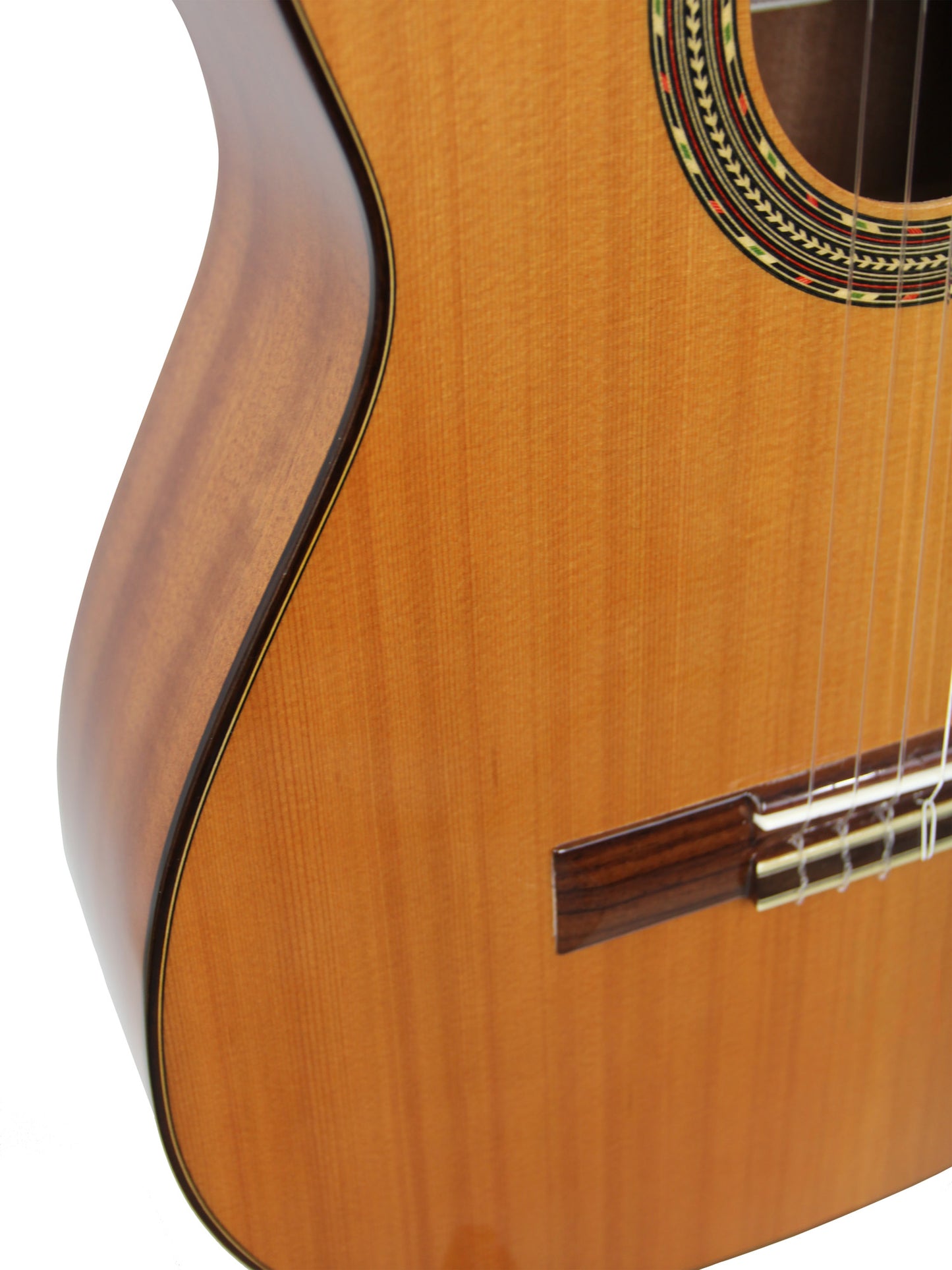 4ST, table cèdre massif, fond & éclisses acajou, manche acajou, touche palissandre, naturel brillant, modèle gaucher