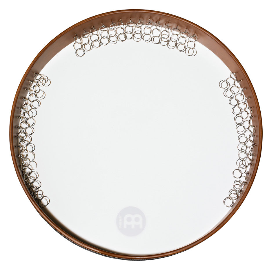 Daf 20"x2.5", corps en hévéa, peau synthétique True Feel, avec anneaux métalliques, pré-accordé, African Brown