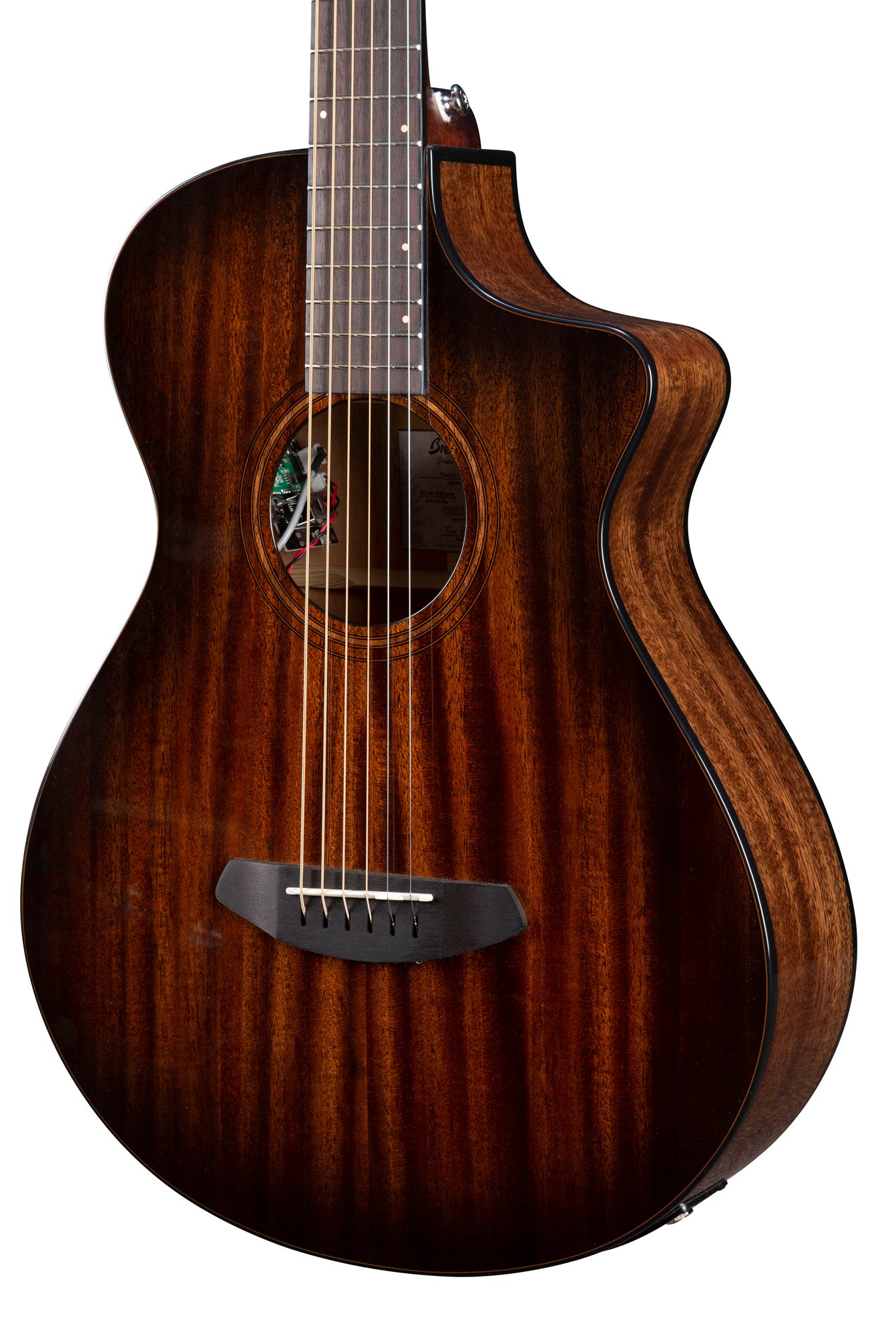 WILDWOOD PRO CONCERTINA SUEDE CE, pan coupé, table acajou massif, f/e acajou massif, EQ Fishman Flex Plus-T, housse