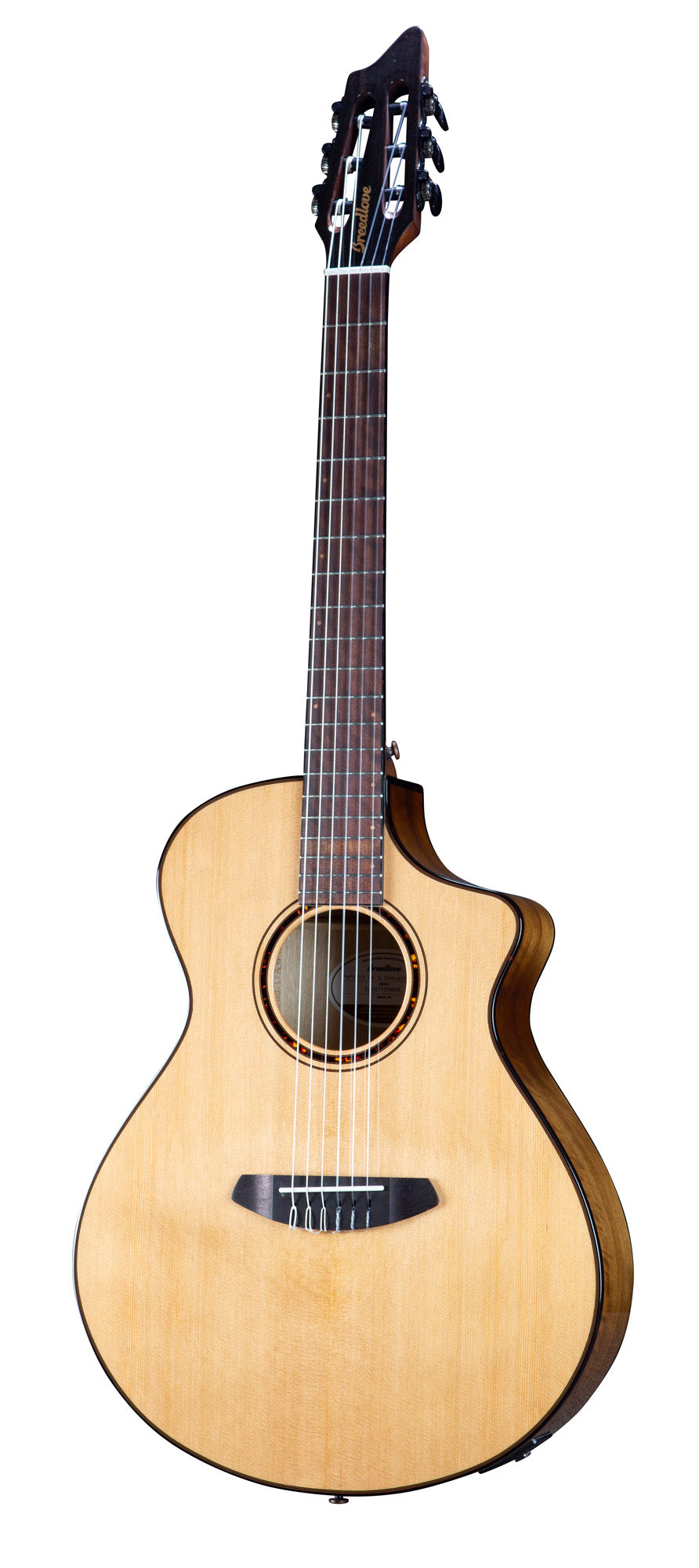 PURSUIT EXOTIC S CONCERT NYLON CE, table cèdre rouge massif, f/e myrtlewood, EQ Fishman Presys I, naturel brillant