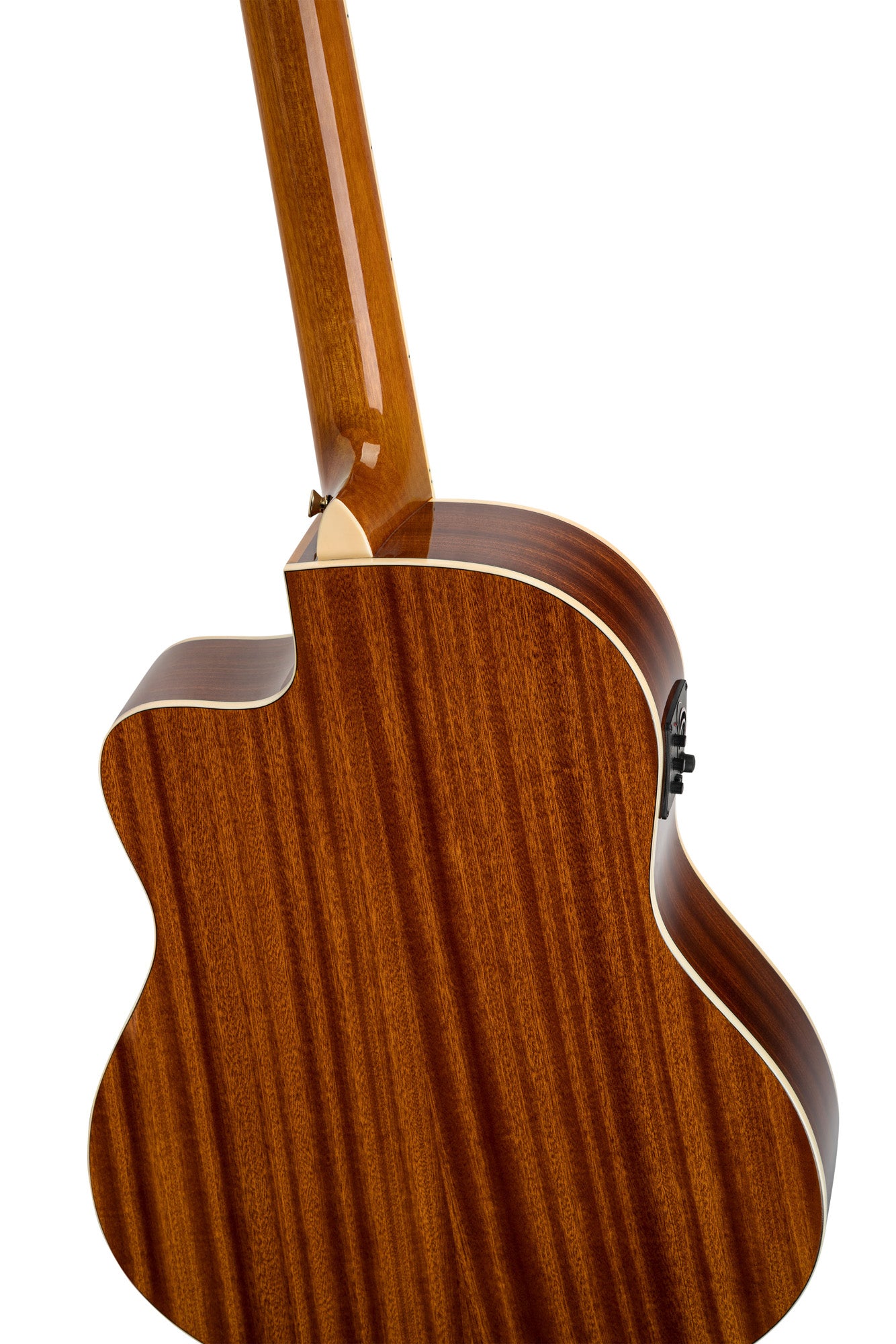 RCE145, modèle à caisse fine, pan coupé, EQ MagusPro, table épicéa massif, manche nato (sillet 48 mm), housse, naturel brillant