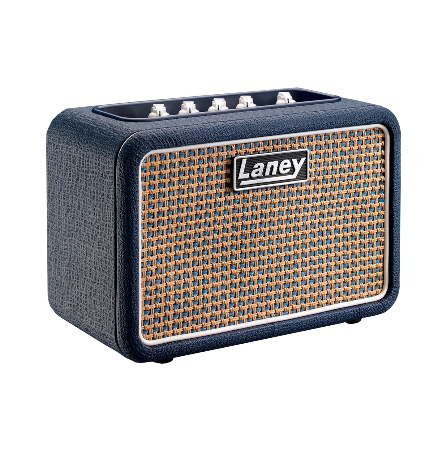 Ampli guitare stéréo 2x 3W, connexion Bluetooth, look Lionheart, 2x HP 3", 2 canaux, connectique LSI, bleu