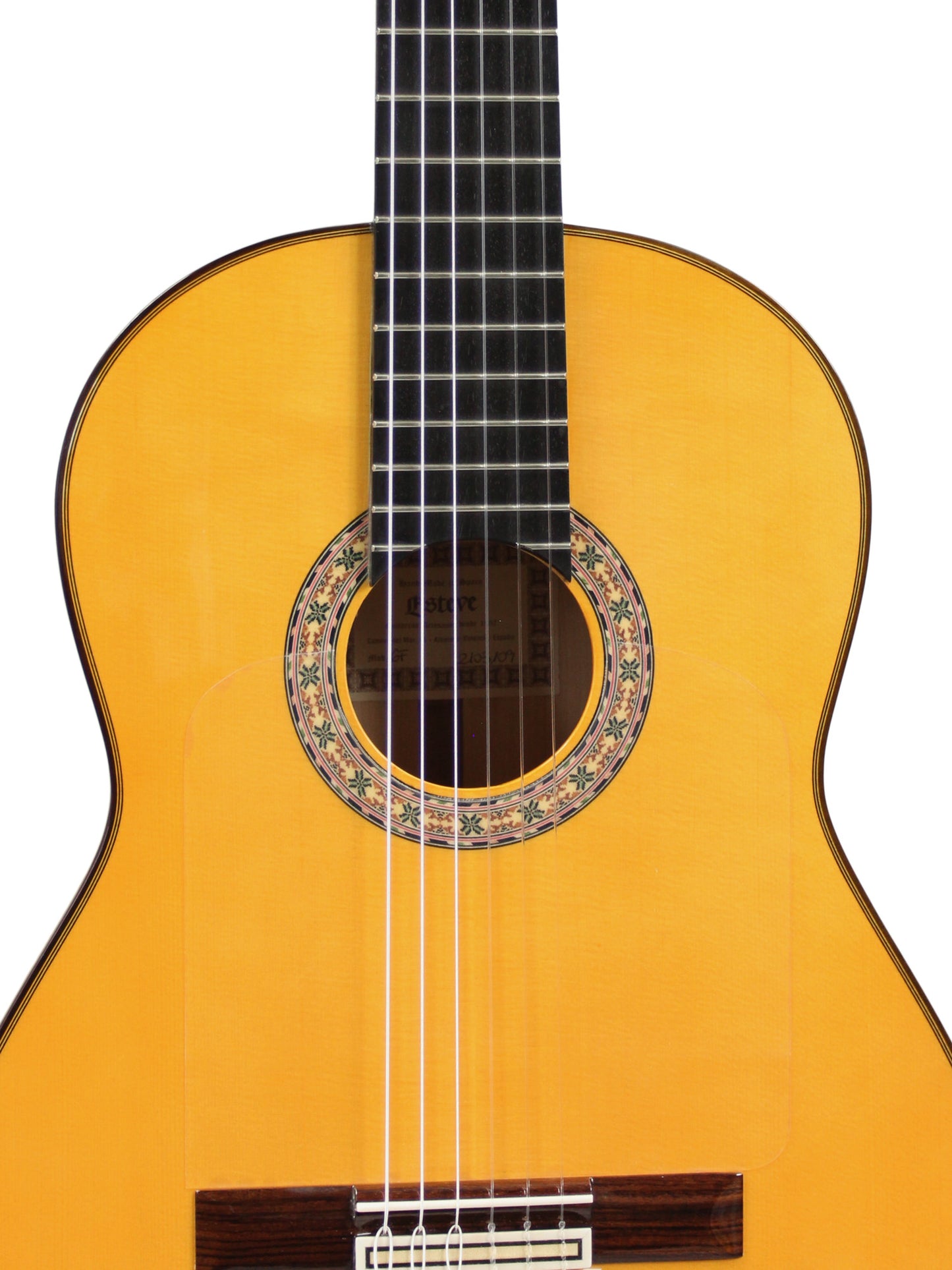 6F, Flamenca, table épicéa massif, fond & éclisses sycomore massif, manche cèdre, touche ébène