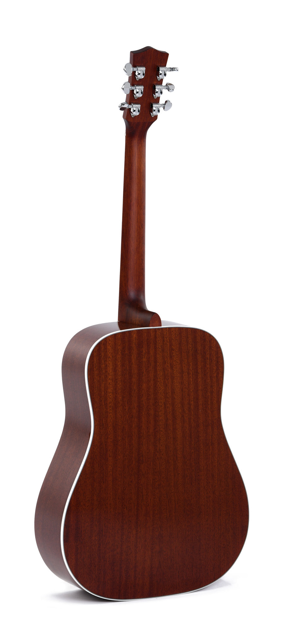 Modèle DM-SG5, Dreadnought, table épicéa massif, f/e acajou, touche micarta, EQ Fishman, soft case, heritage sunburst