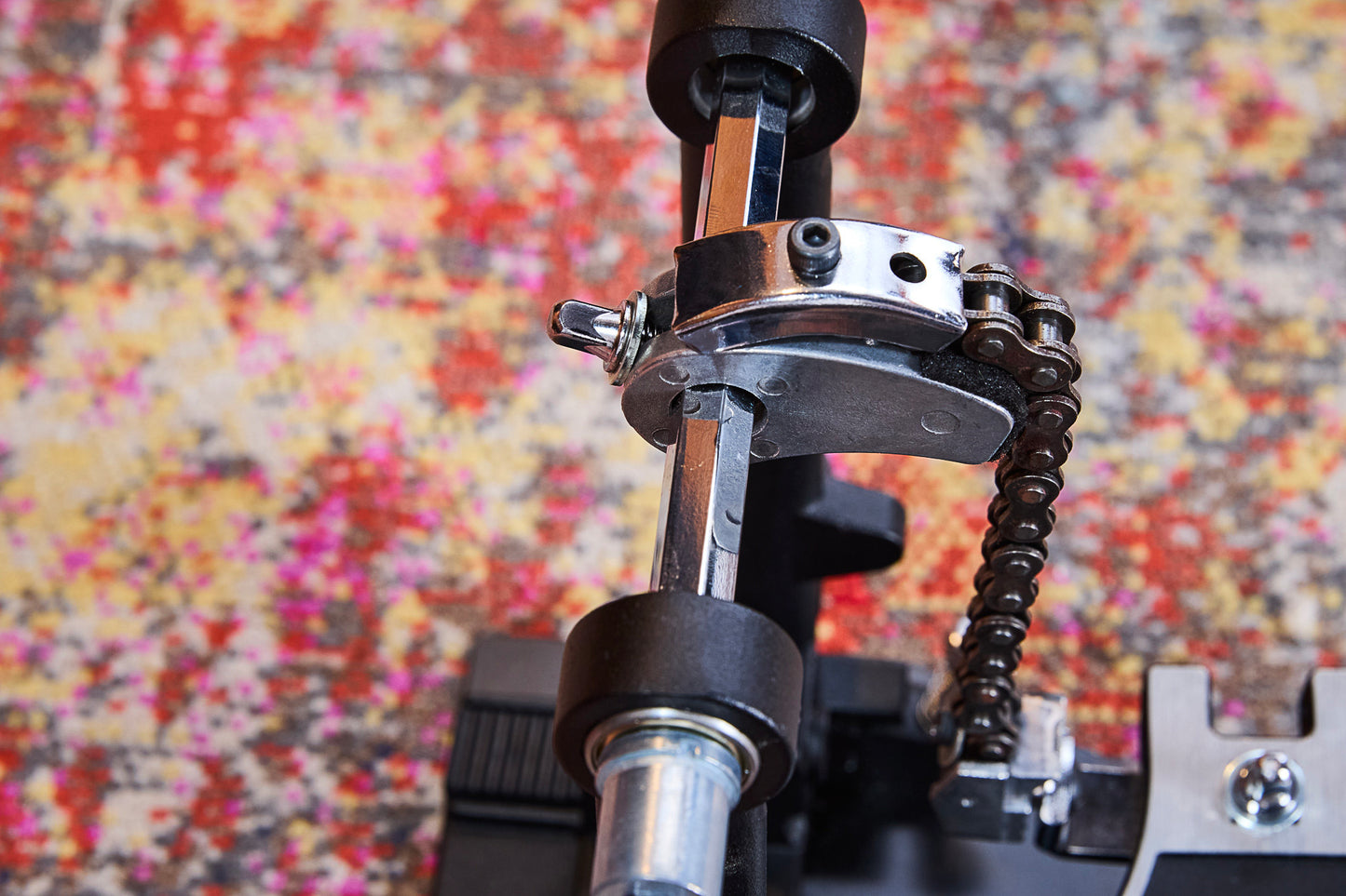 Pédale Cajon Professionnelle repositionnable, batte en mousse, tension de ressort ajustable, noir