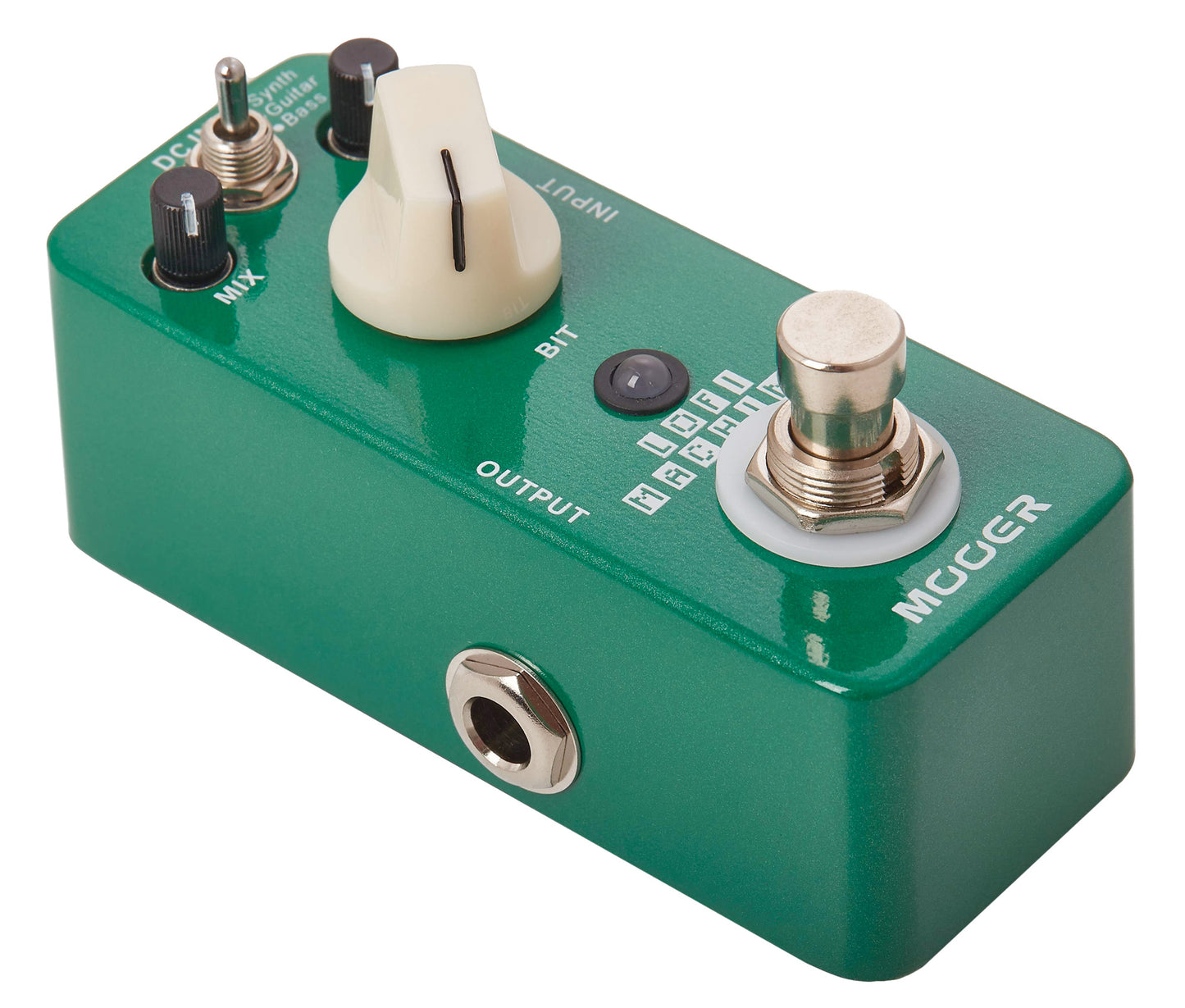 Pédale LOFI MACHINE, réducteur de fréquence d'échantillonnage 3 modes (Synth/Guitar/Bass), boîtier métal, true bypass, vert