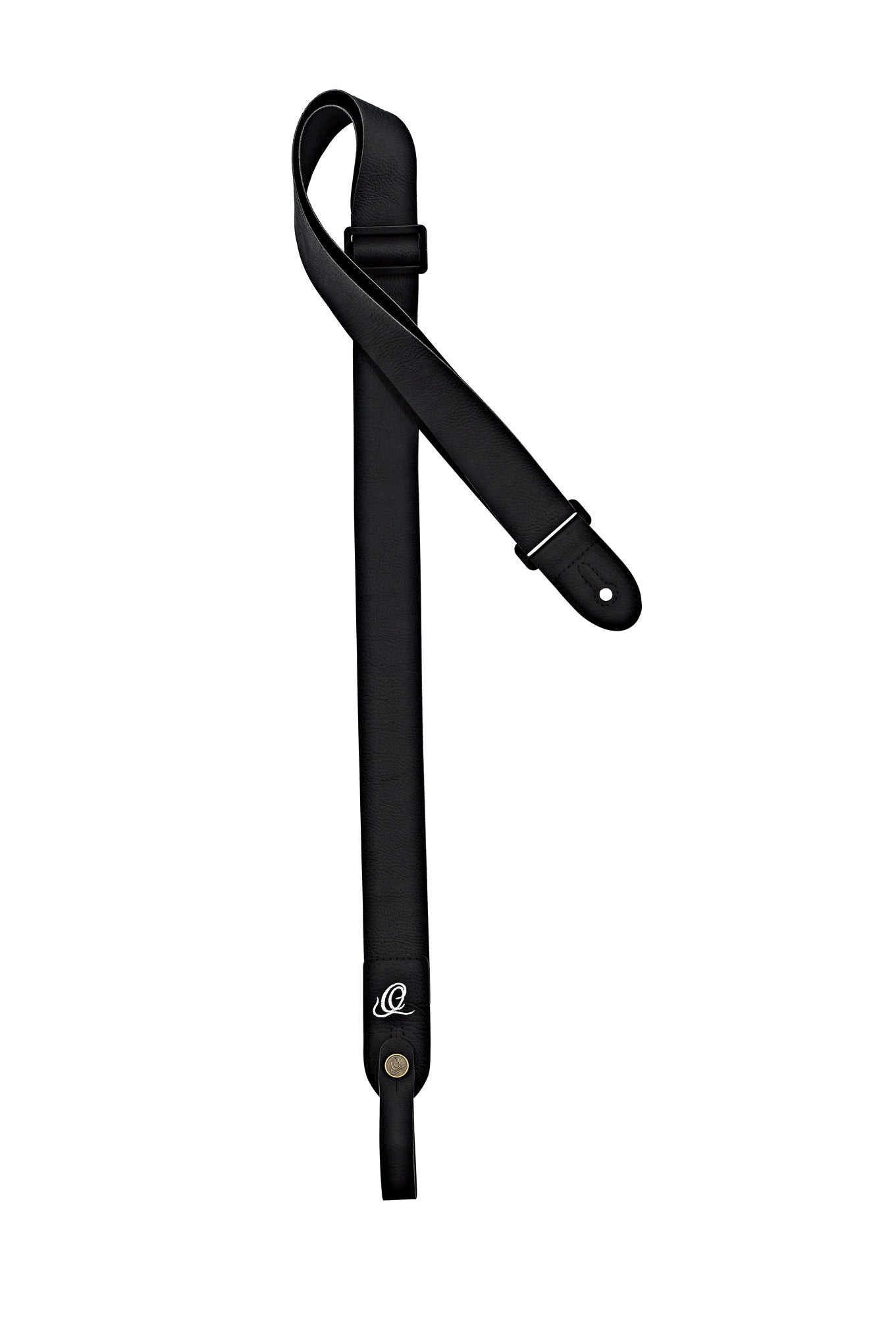 Courroie ukulélé, Vegan, PVC sans phtalate, 100% recyclable, largeur 4 cm, longueur jusqu'à 136 cm, noir