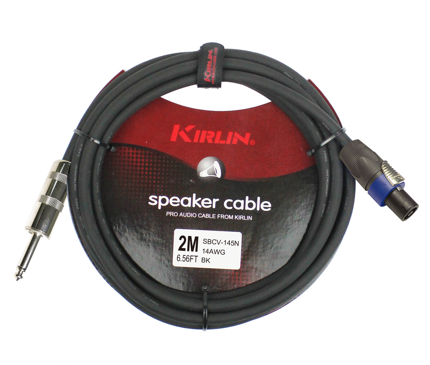 Câble HP Speakon/Jack, 2 mètres, noir