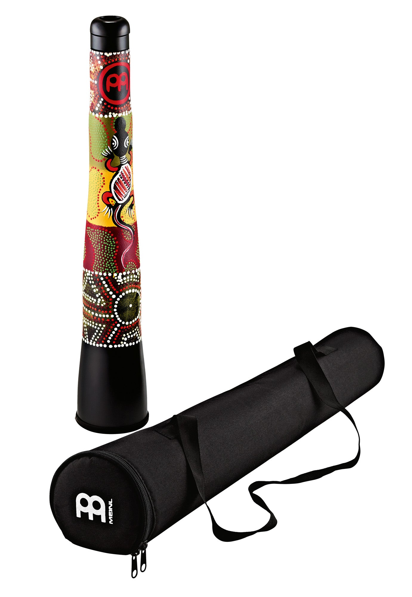 DIDGERIDOO TROMBONE MEINL 61-152 CM NOIR, ACCORD EN RE, HOUSSE INCLUSE