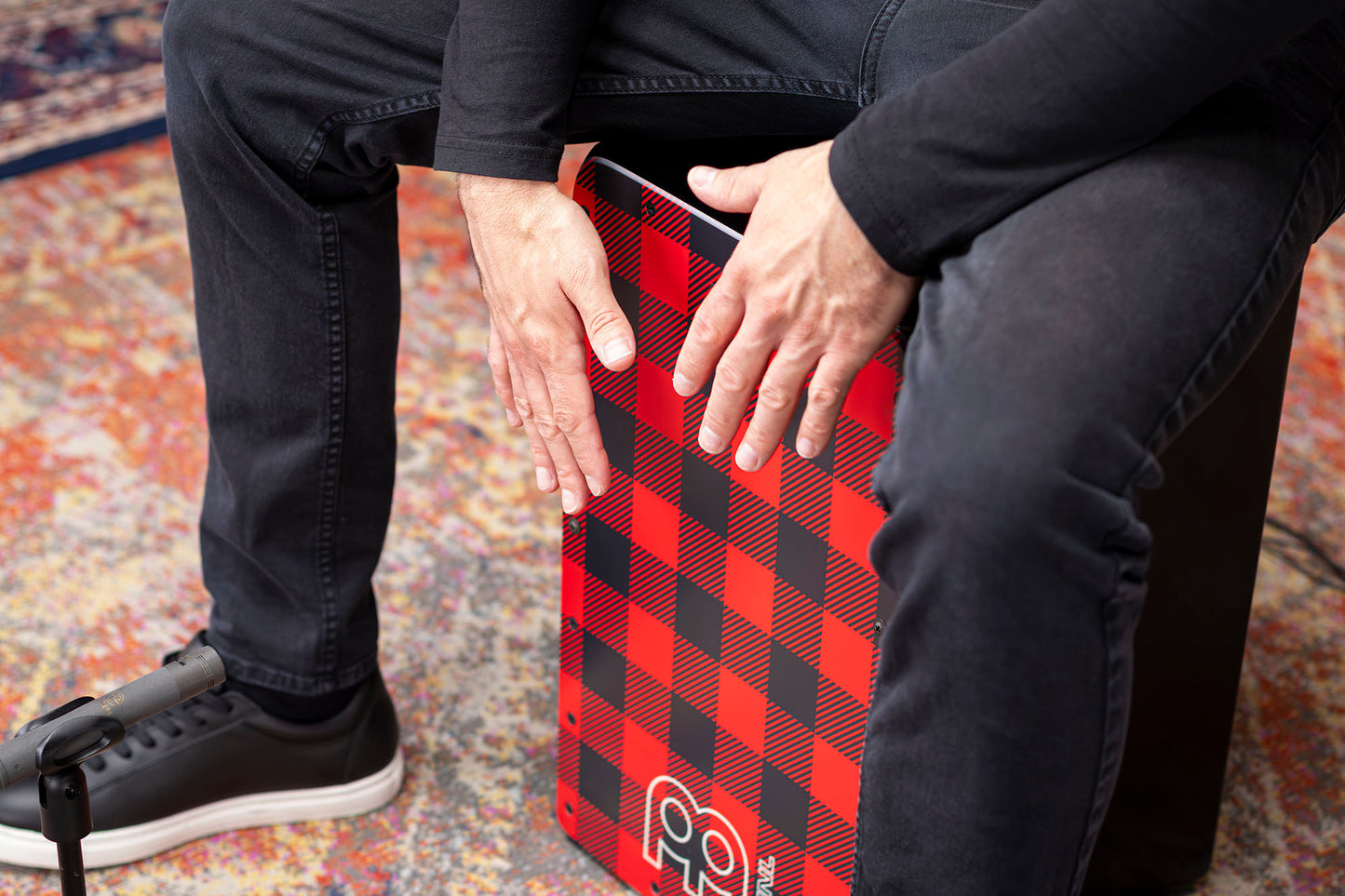 Cajon Meinl série Headliner finition Lumberjack à carreaux, timbres ajustables