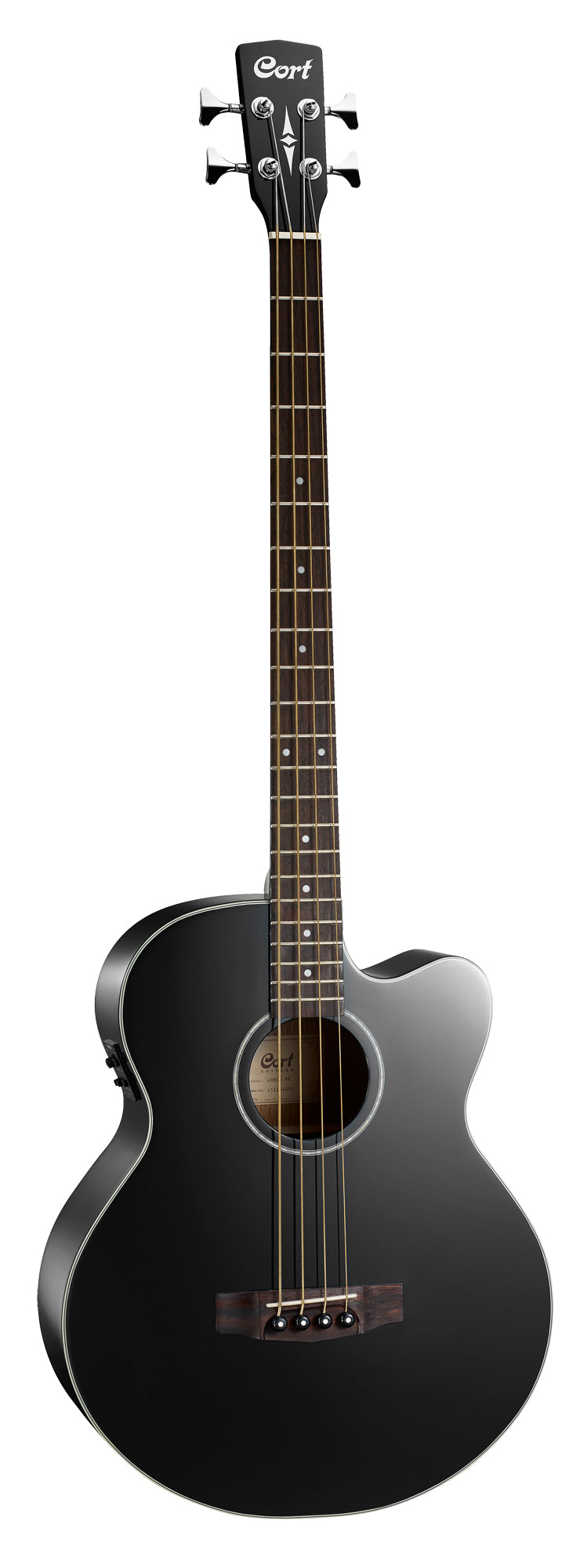 AB850F, table épicéa, fond & éclisses acajou, manche acajou, touche merbau, EQ Fishman Isys Plus, noir brillant