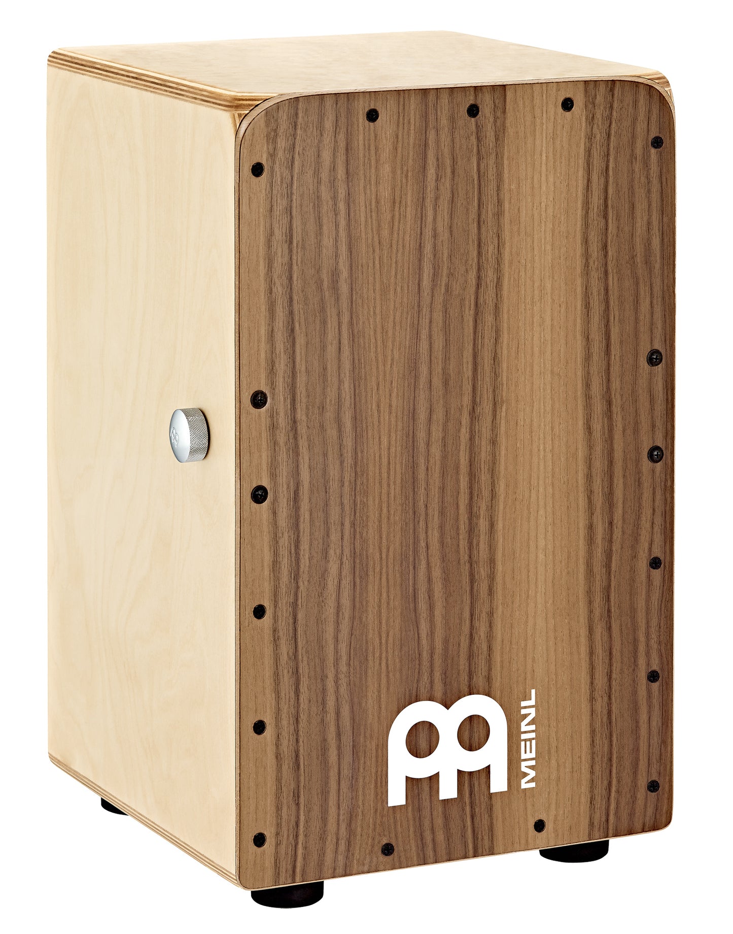 CAJON SNARECRAFT MEINL FACADE NOYER, CORPS EN BOULEAU BALTIQUE 9 PLIS (12MM), DÉCLENCHEMENT DU TIMBRE MANUEL