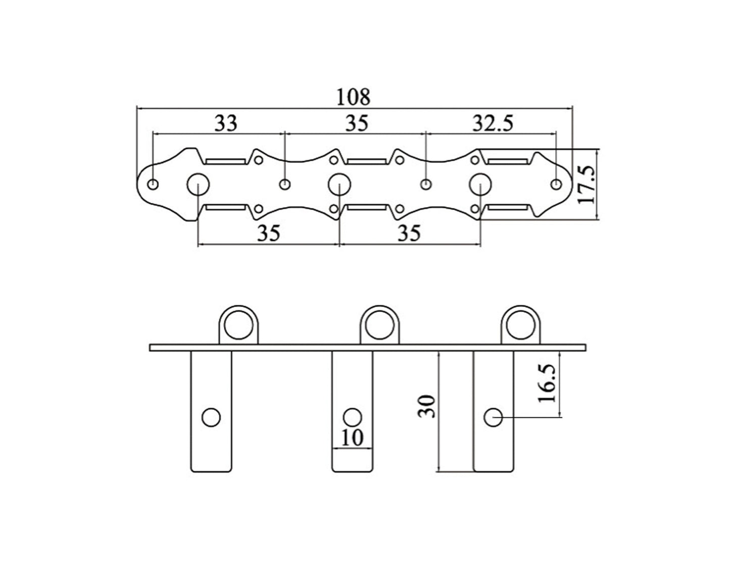 Jeu de mécaniques pour guitare classique série Deluxe, ratio 14:1, plaques noires, boutons noirs style ébène
