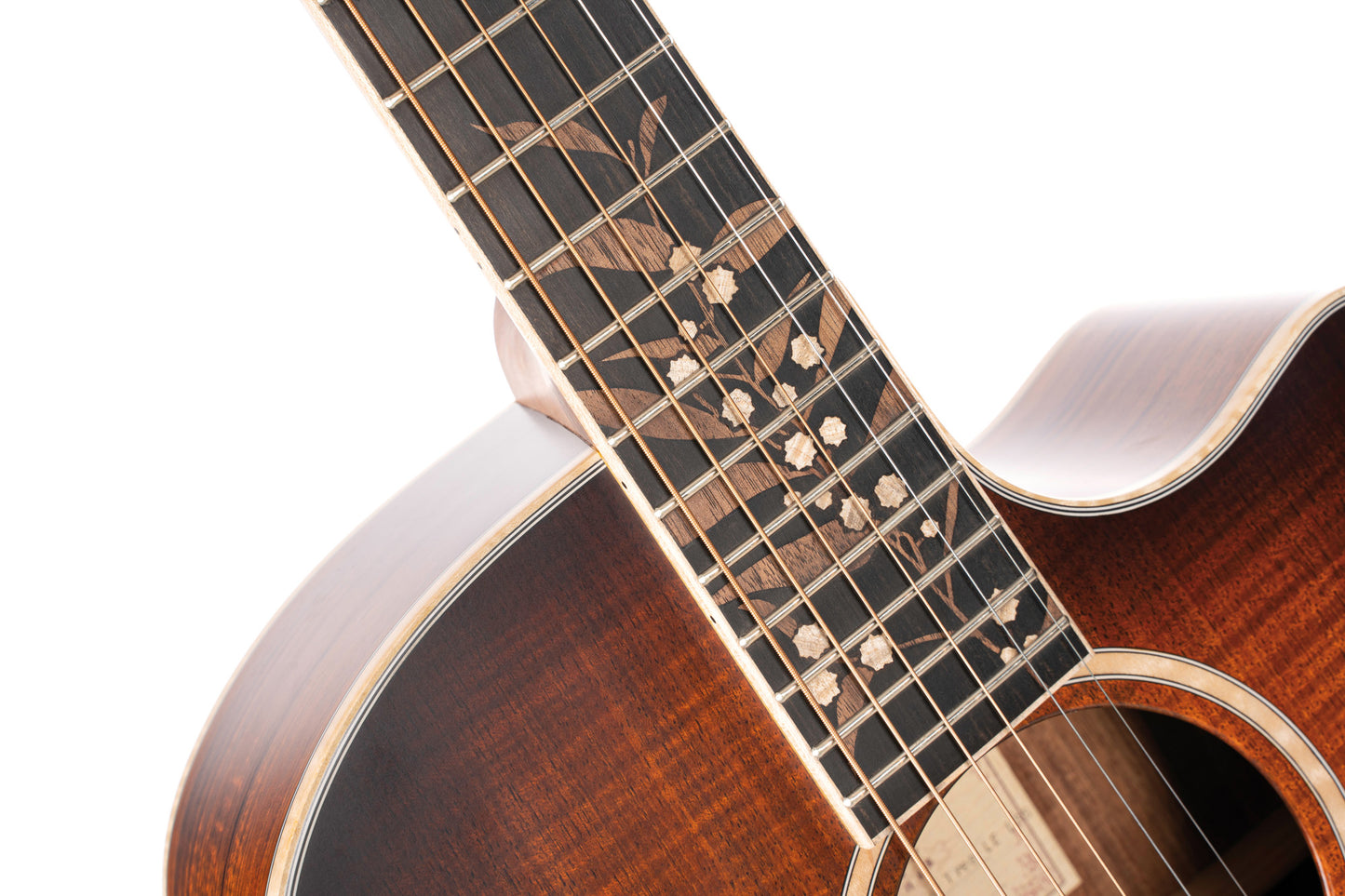 THE BLACK TREE, série limitée, table blackwood massif, f/e blackwood massif, EQ LR Baggs Anthem, étui, light burst satiné