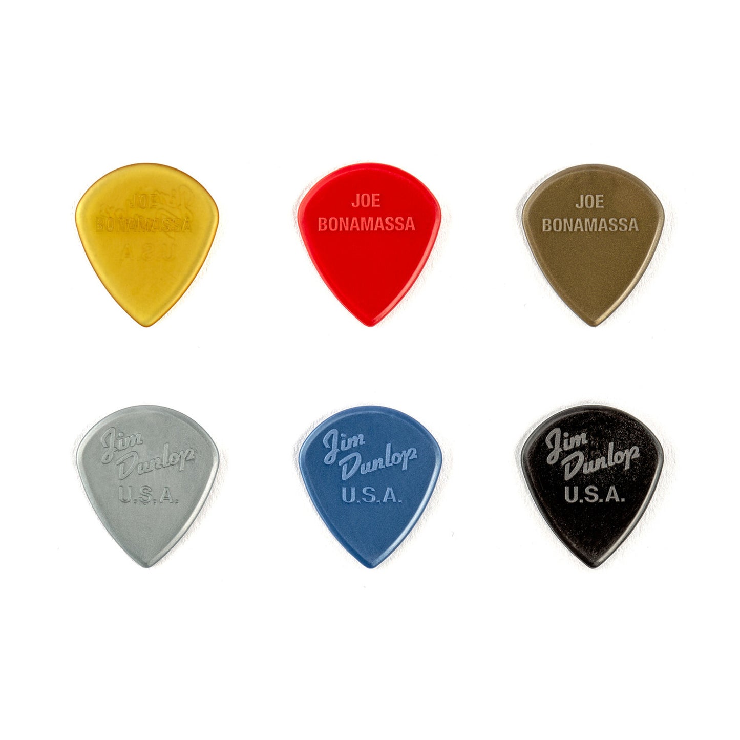 Sachet Variety Pack CUSTOM JAZZ III, 6 médiators, Joe Bonamassa