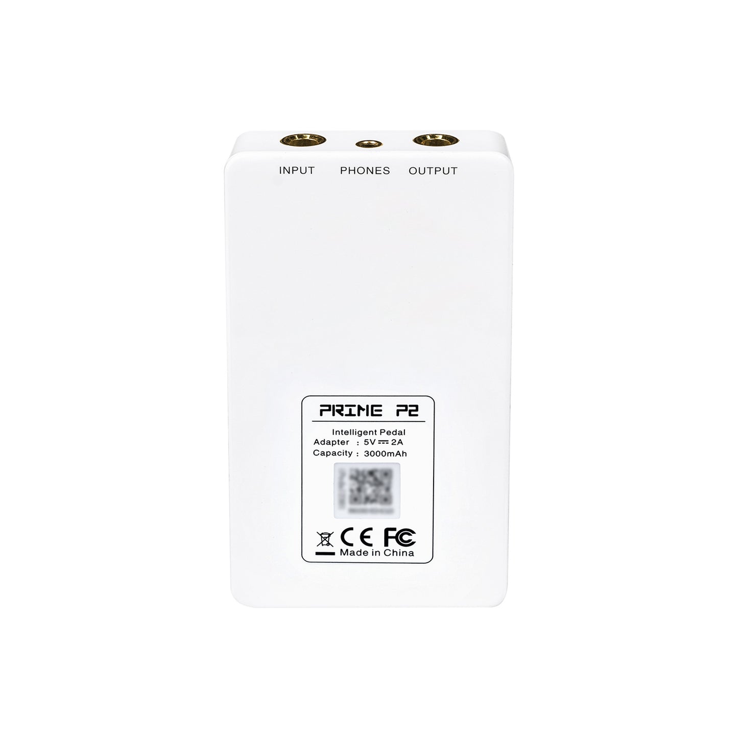 Interface PRIME P2, pour guitare électrique, écran tactile, technologie MNRS de modélisation d'amplis et d'effets, blanc