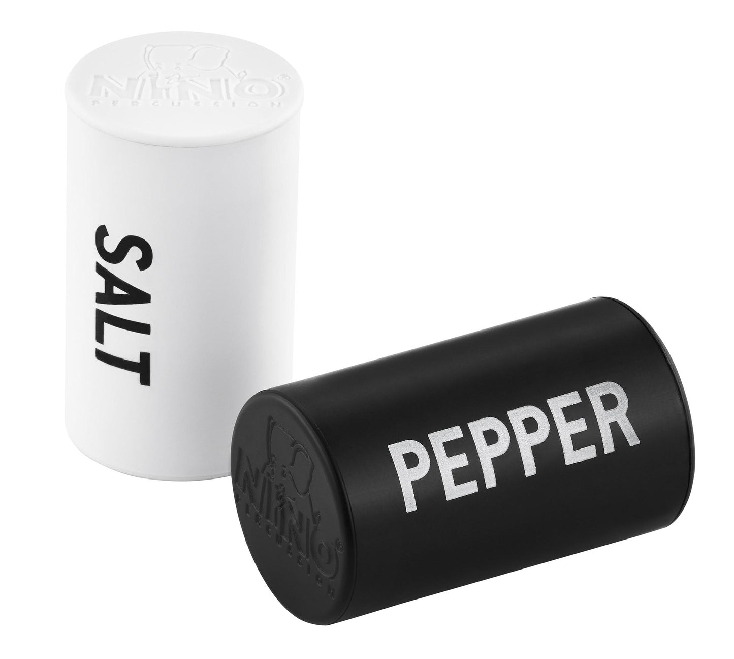 Shaker Salt & Pepper, 2 sons différents, corps solide, blanc et noir