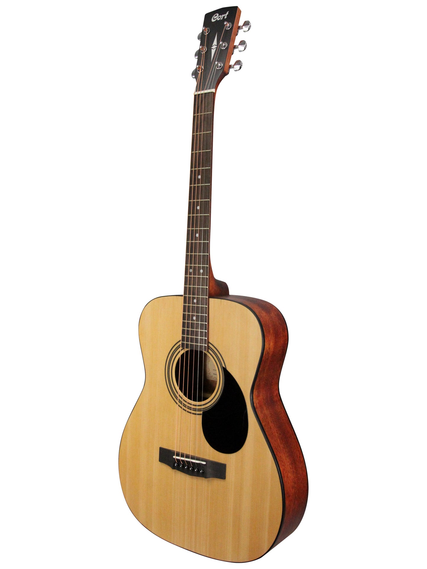 AF510E, forme Concert, table épicéa, fond & éclisses acajou, manche acajou, touche & chevalet merbau, EQ Cort CE304T