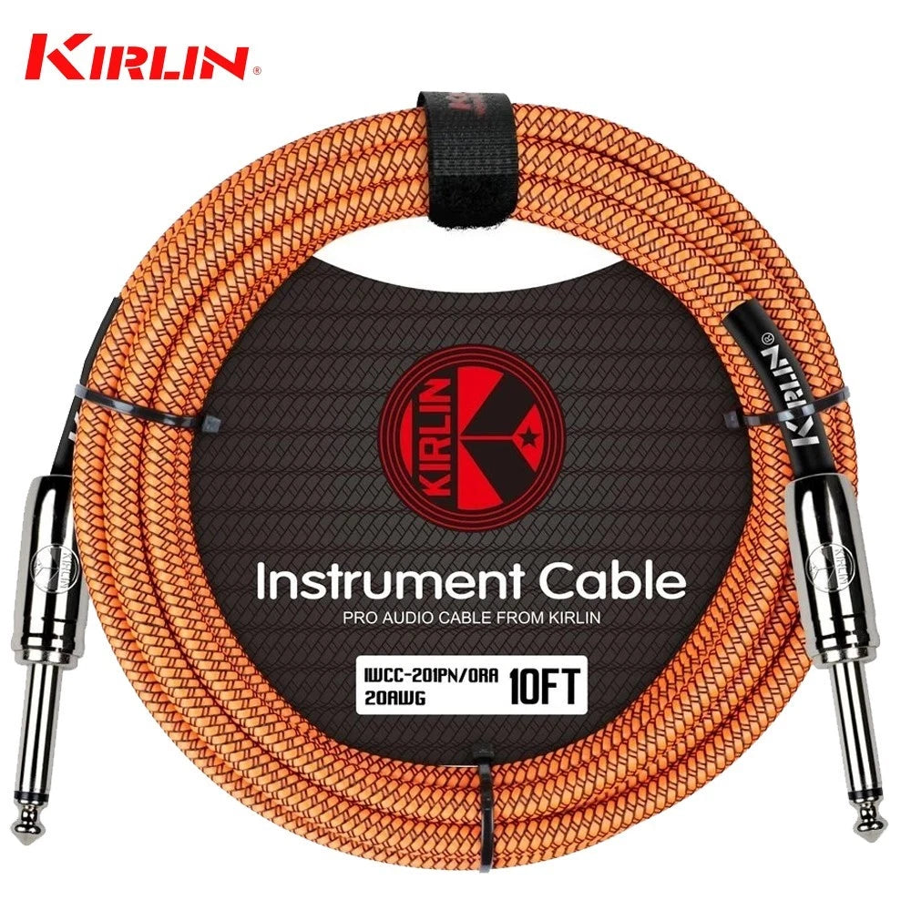 Câble jack Kirlin orange