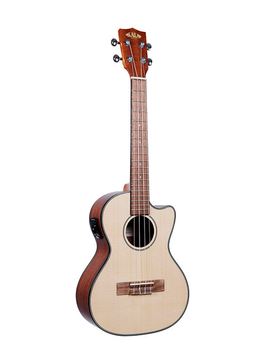 Solid Spruce Top/Mahogany, Tenor Cutaway électro-acoustique, livré avec housse