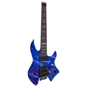 LARRY CARLTON X6 Headless 7 Blue Swirl
