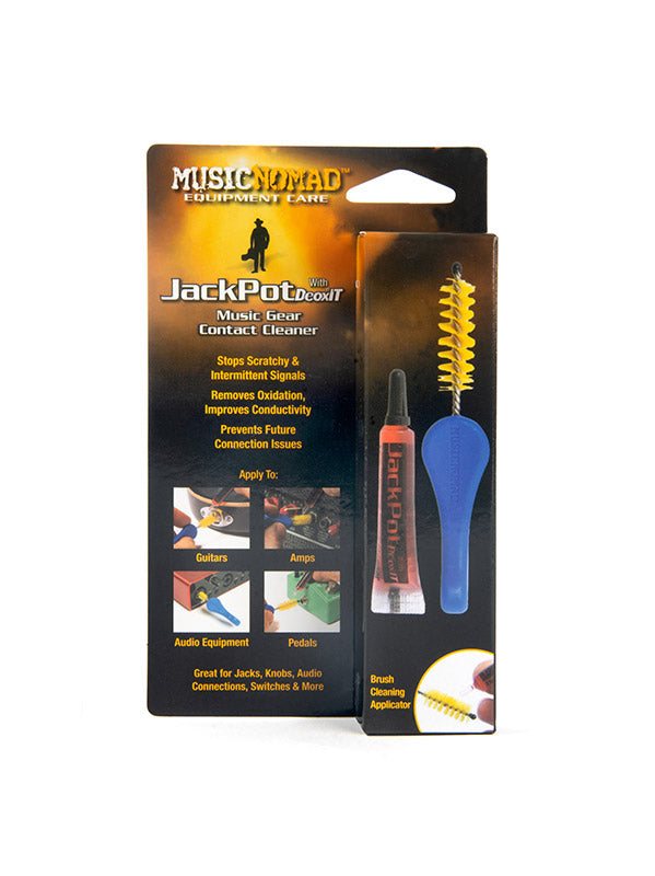 MusicNomad Nettoyant contact JackPot Deoxit avec brosse