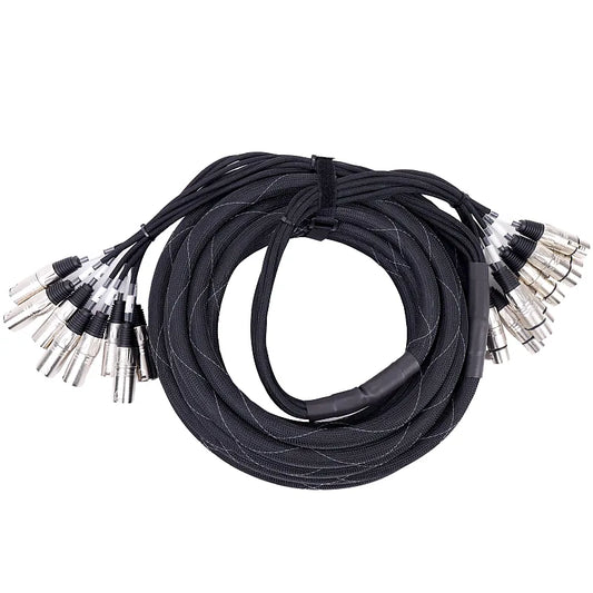 Kirlin MT801-10BK Cable Multipaire  8 XLR M XLR F 1