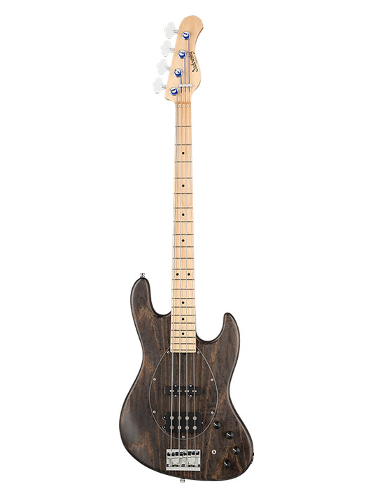 Sadowsky MetroLine, MJ Vintage, 4 cordes, 21 frettes, ash - Black Transparent Satin
